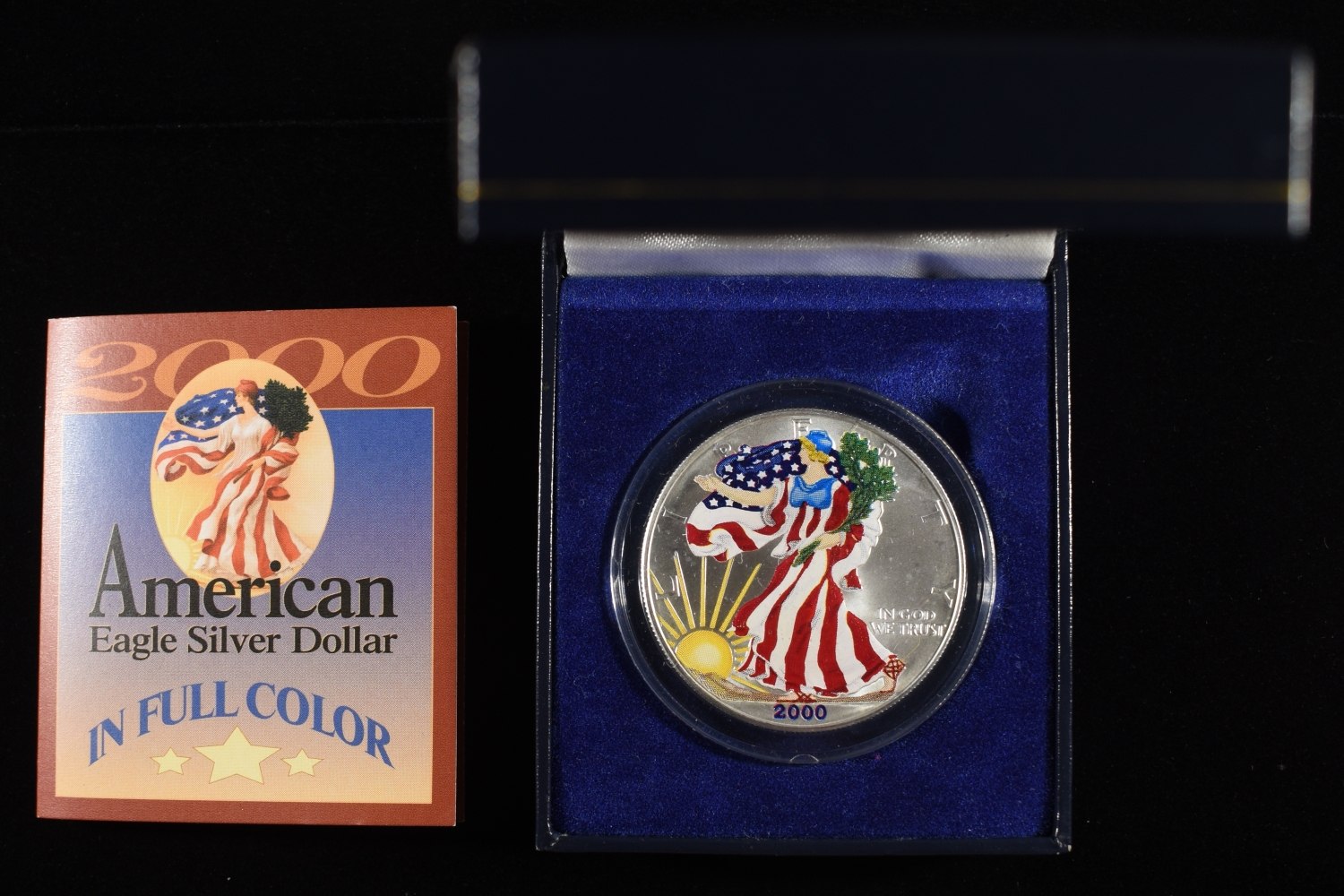 2000 AMERICAN SILVER EAGLE PAINTED