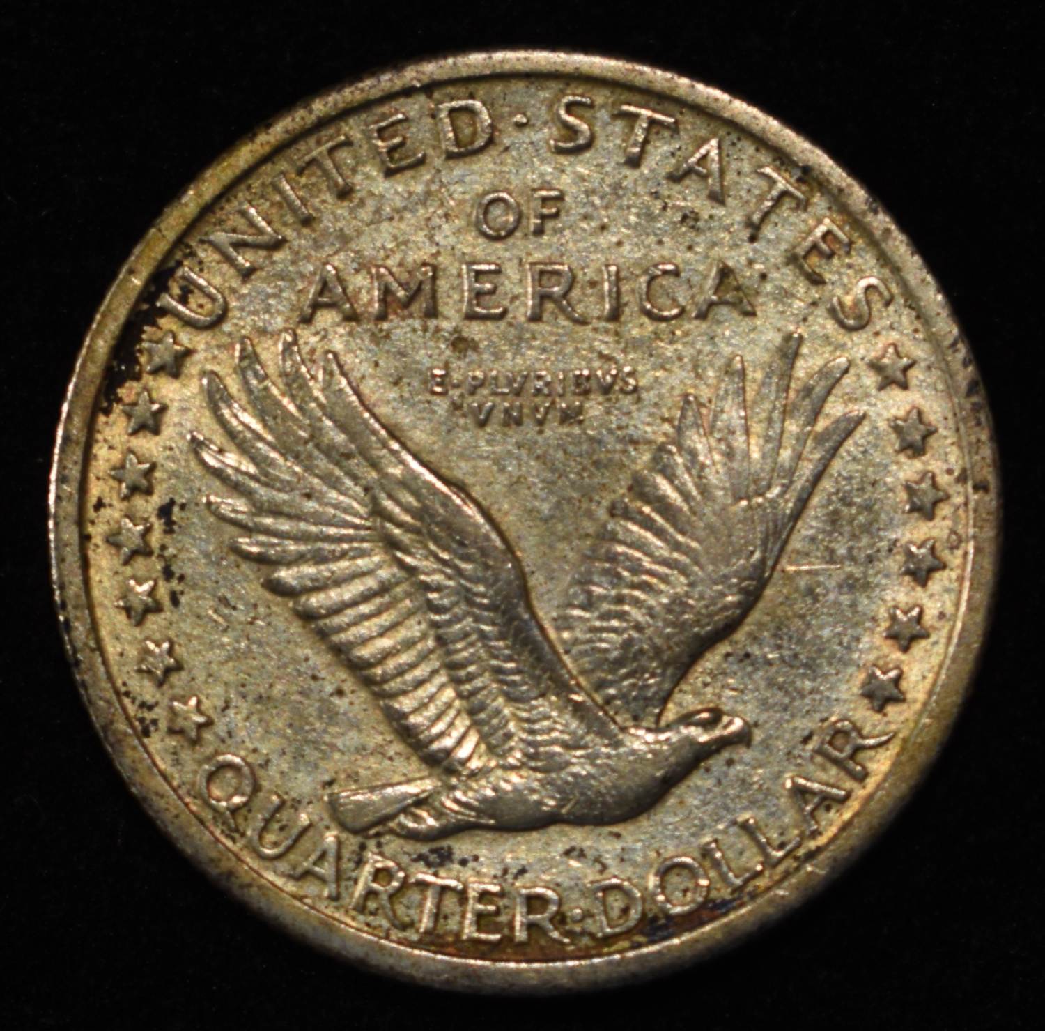 1917 T-1 STANDING LIBERTY QUARTER AU
