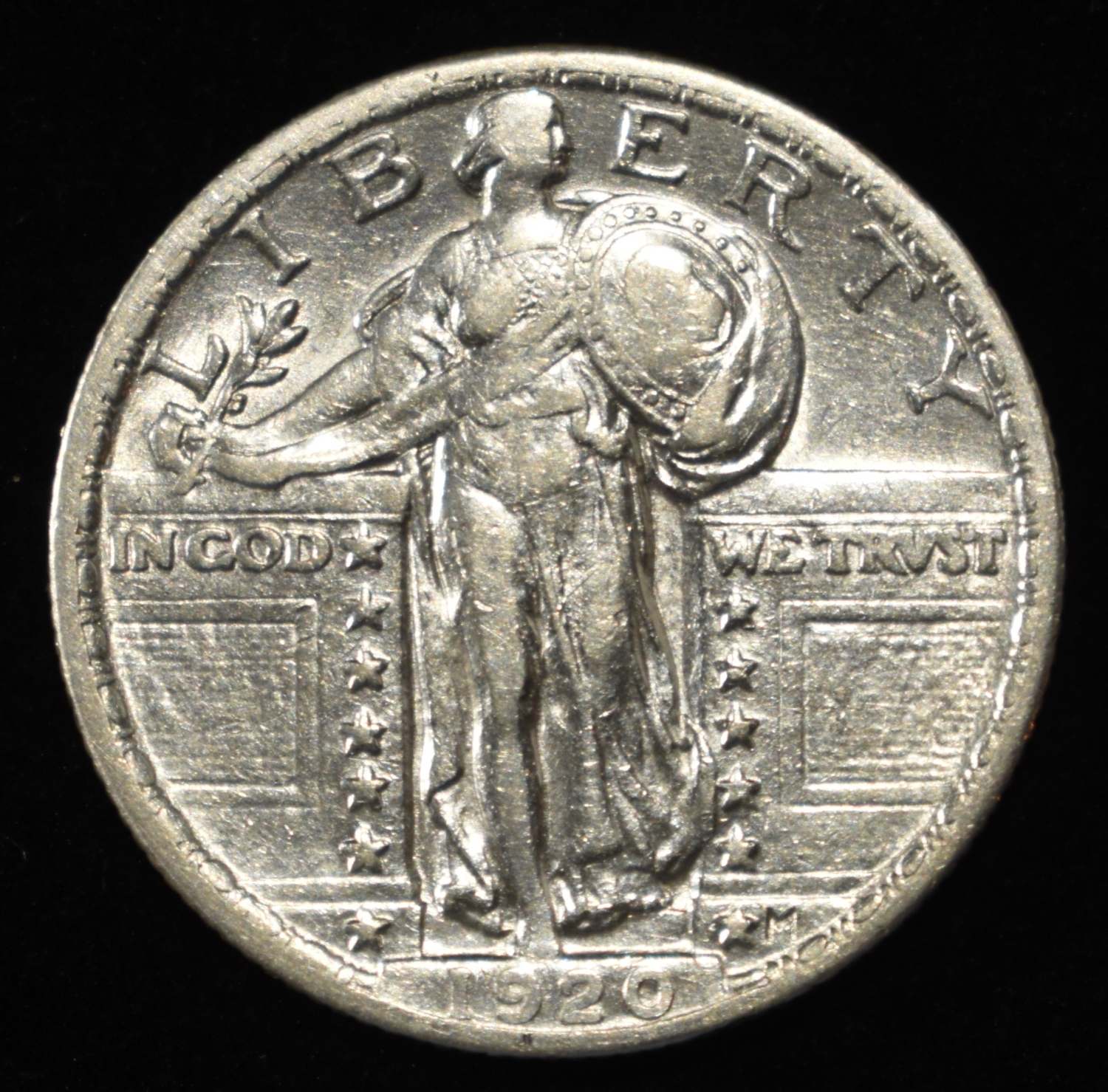 1920 STANDING LIBERTY QUARTER AU