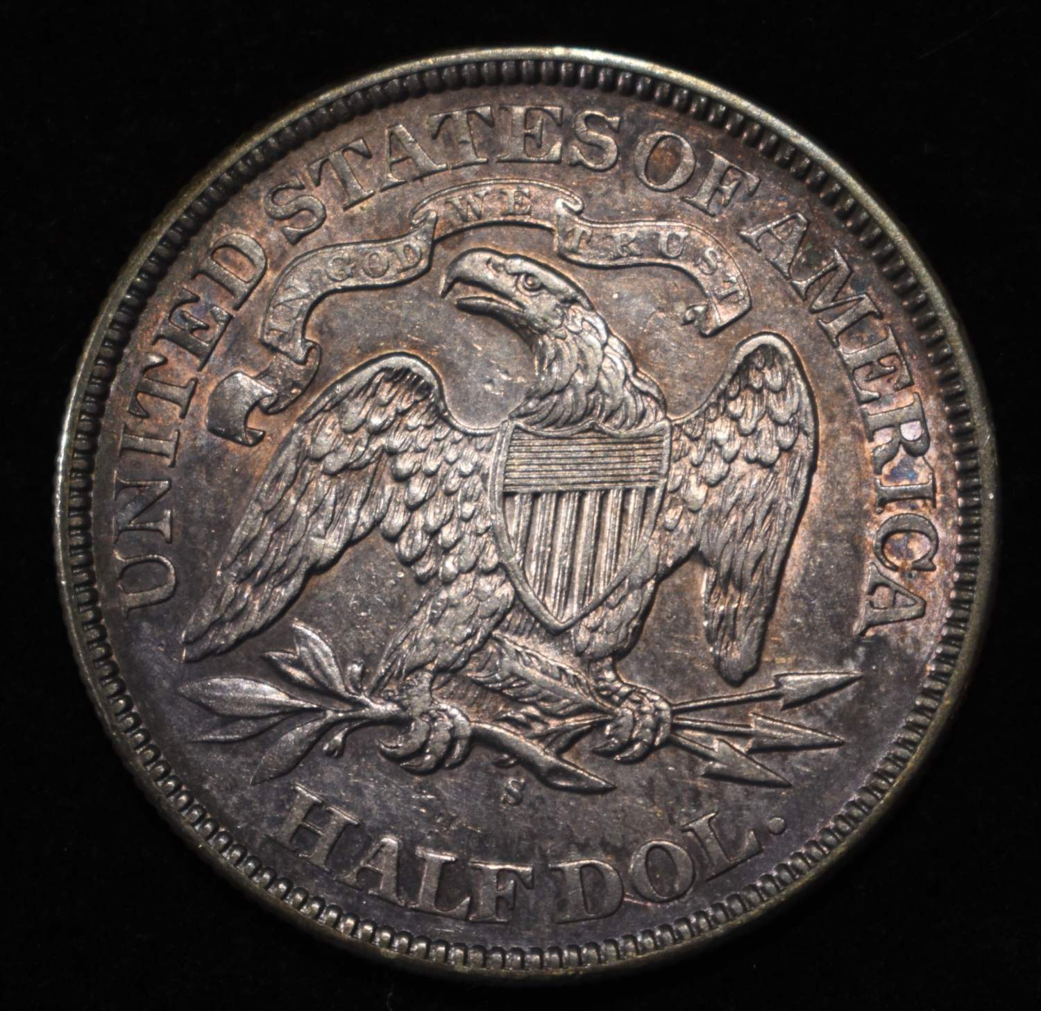 1876-S SEATED LIBERTY HALF DOLLAR CH AU
