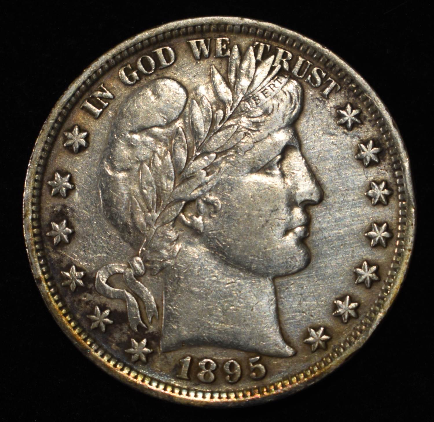1895 BARBER HALF DOLLAR XF/AU