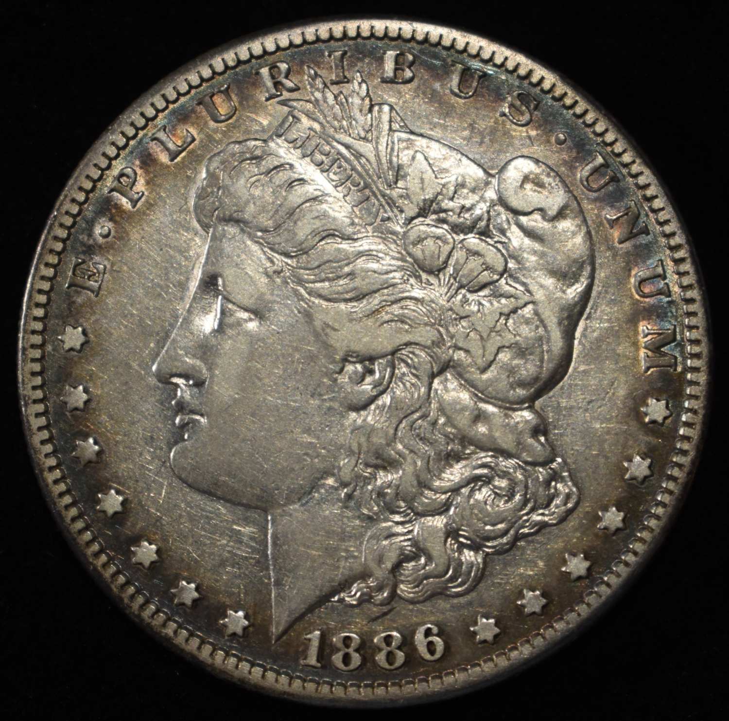 1886-S MORGAN DOLLAR XF