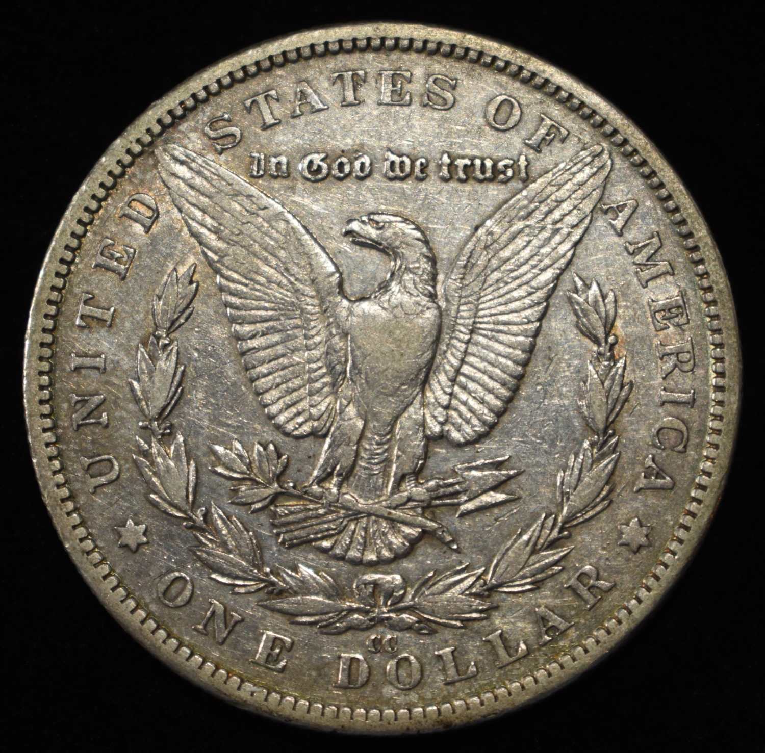 1890-CC MORGAN DOLLAR XF/AU