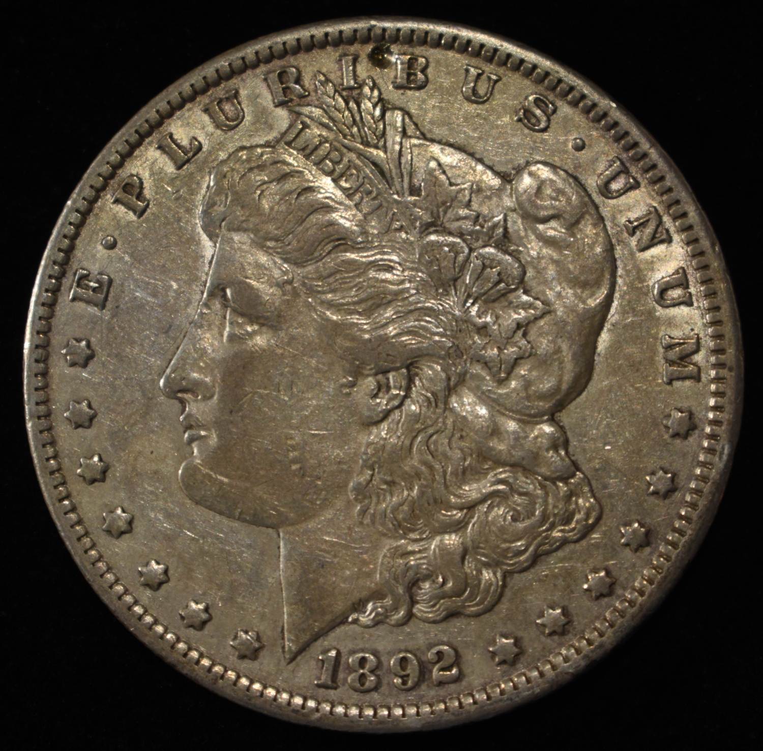1892-CC MORGAN DOLLAR XF/AU