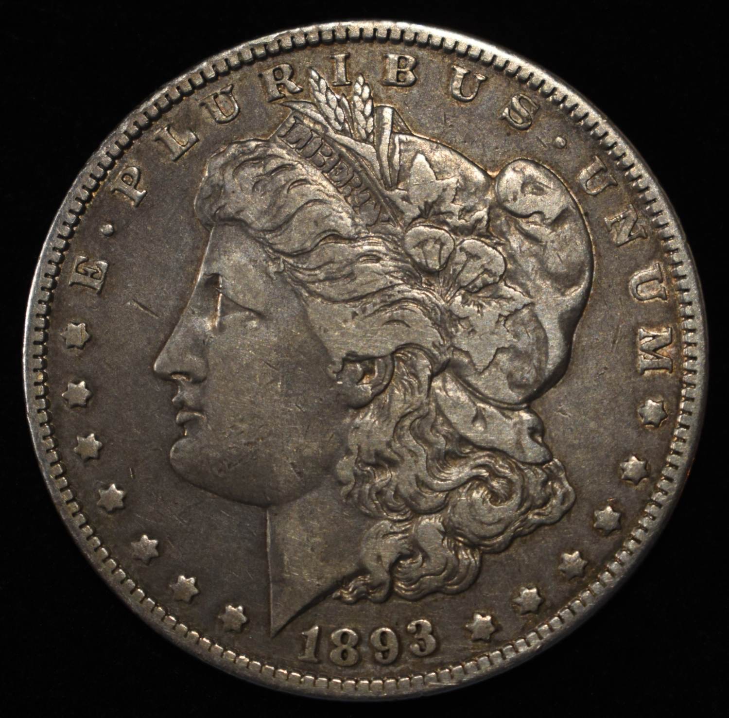 1893-O MORGAN DOLLAR VF/XF
