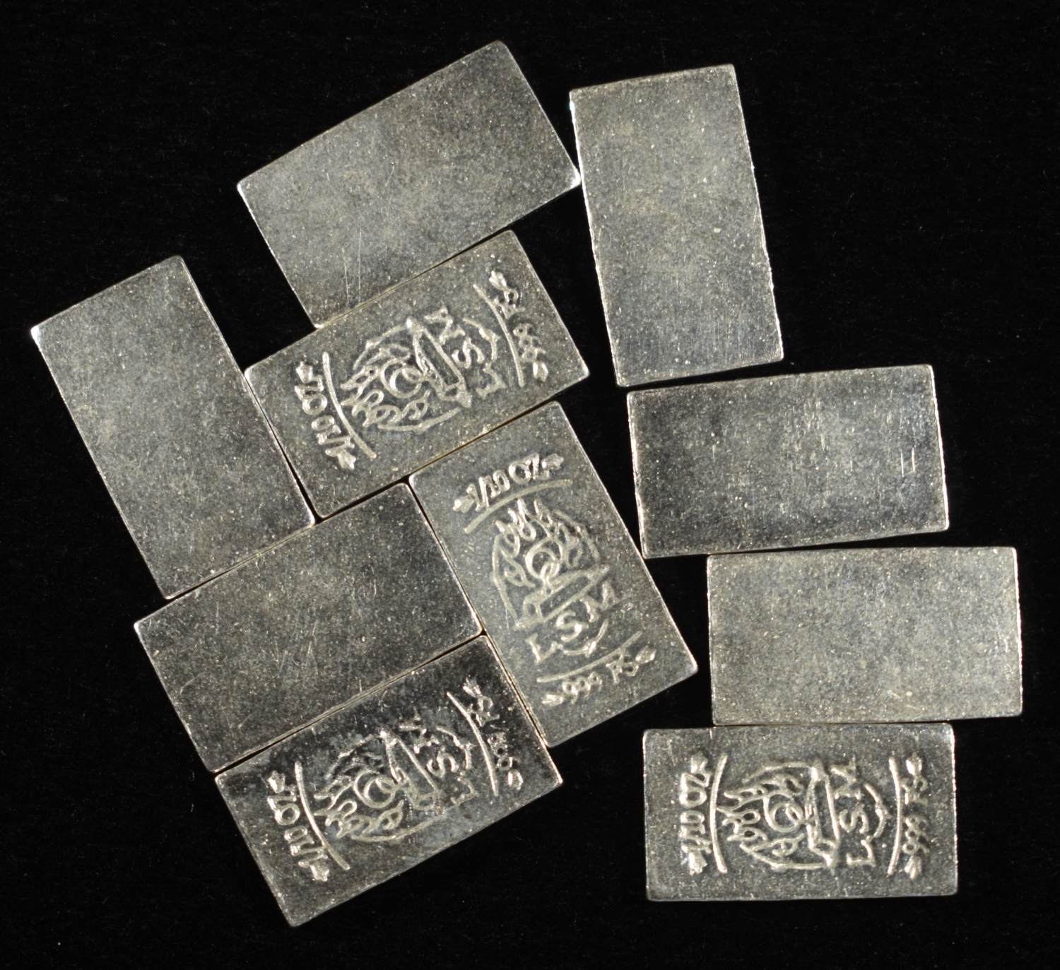 (10) 1/10 OZ 0.999 SILVER BARS