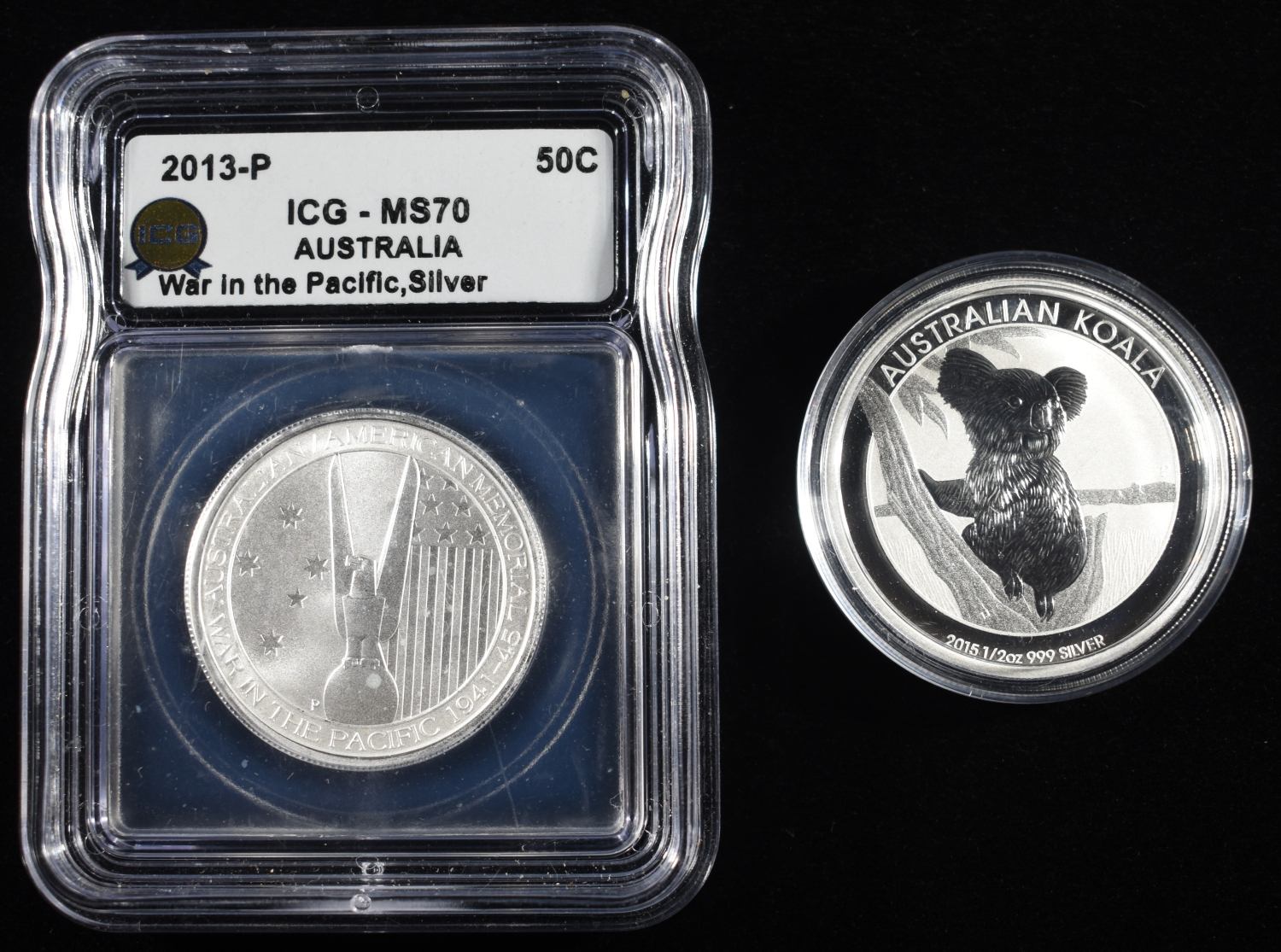 2013-P & 2015 1/2 OZ 0.999 SILVER ROUNDS