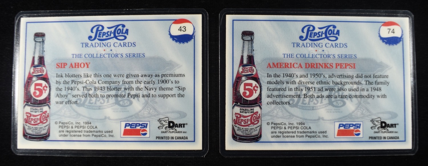 (2) 1 GR SILVER PEPSI-COLA CARDS