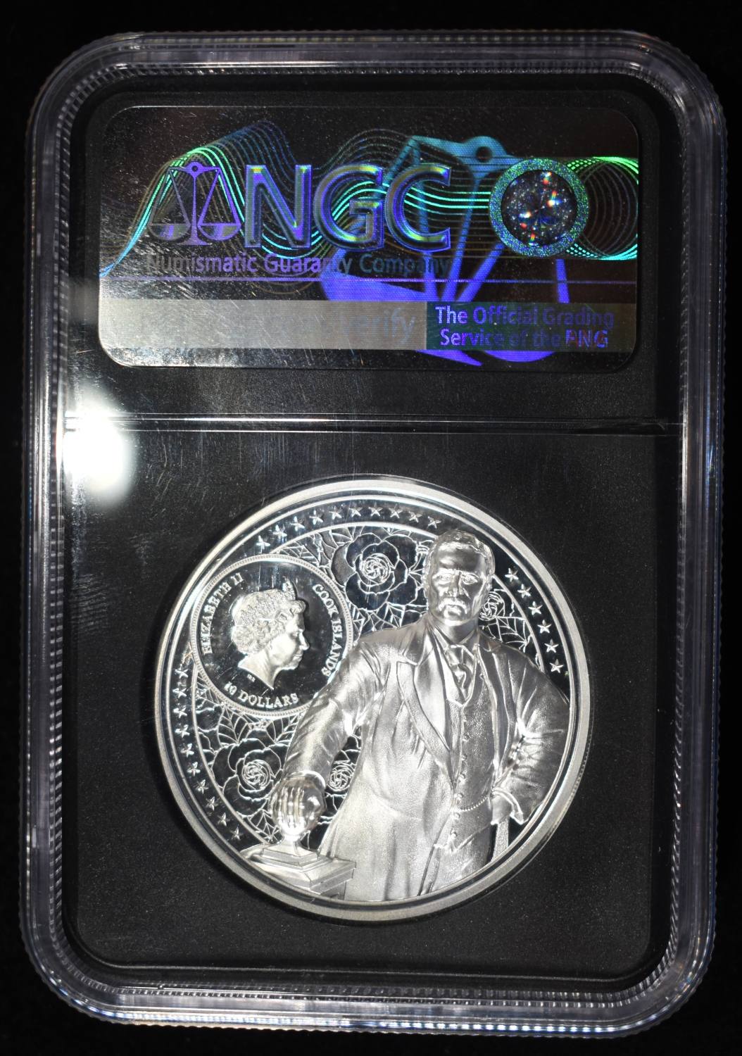2022 COOK ISLANDS $10 ROOSEVELT NGC PF-70 UCAM
