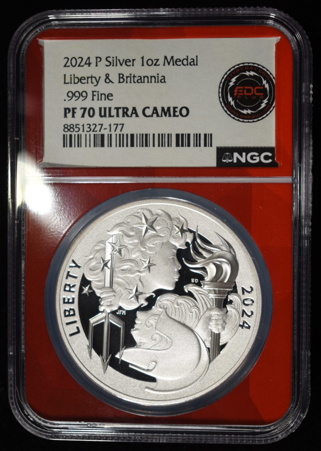 2024 SILVER LIBERTY & BRITANNIA NGC PF-70 UCAM