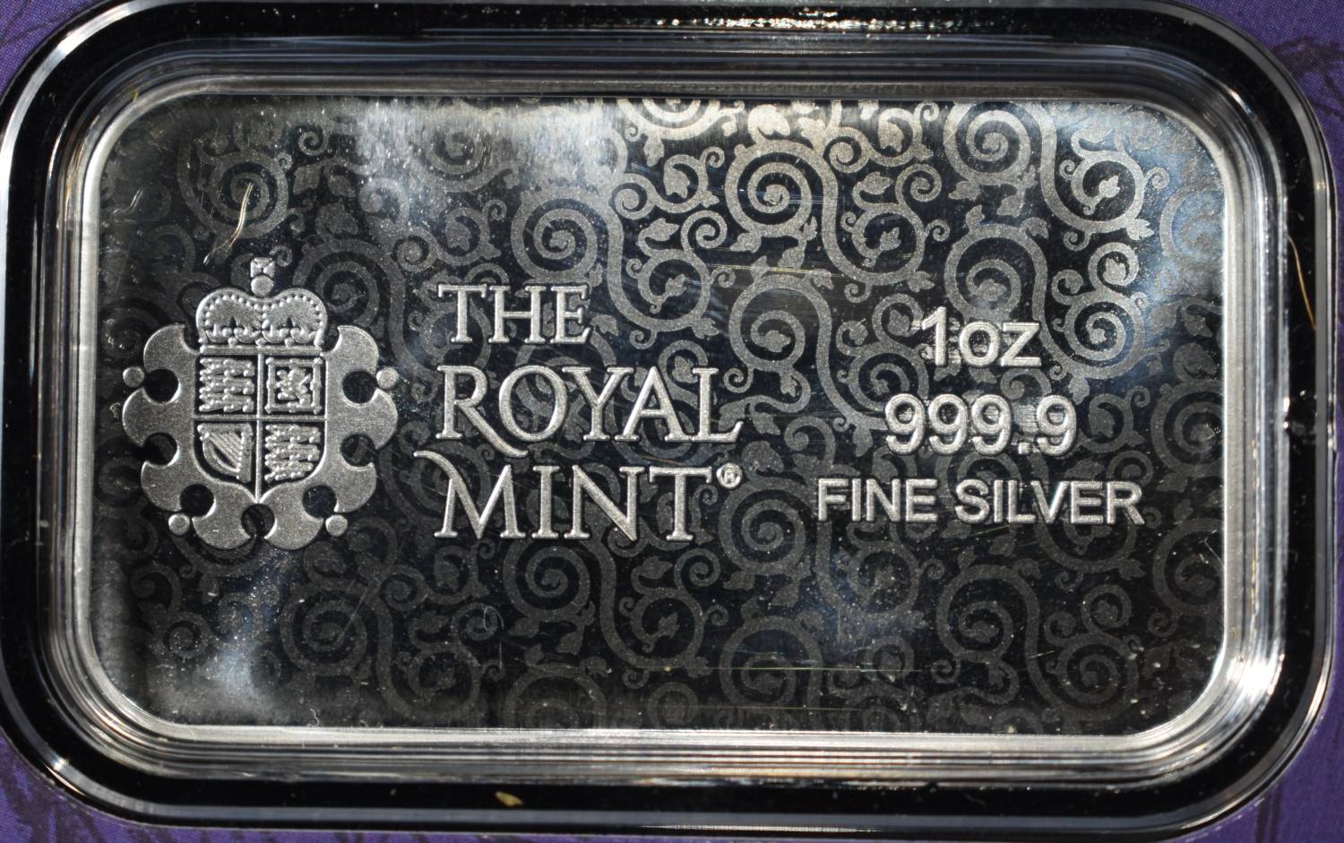 THE ROYAL MINT 1 OZ 0.999 SILVER BAR