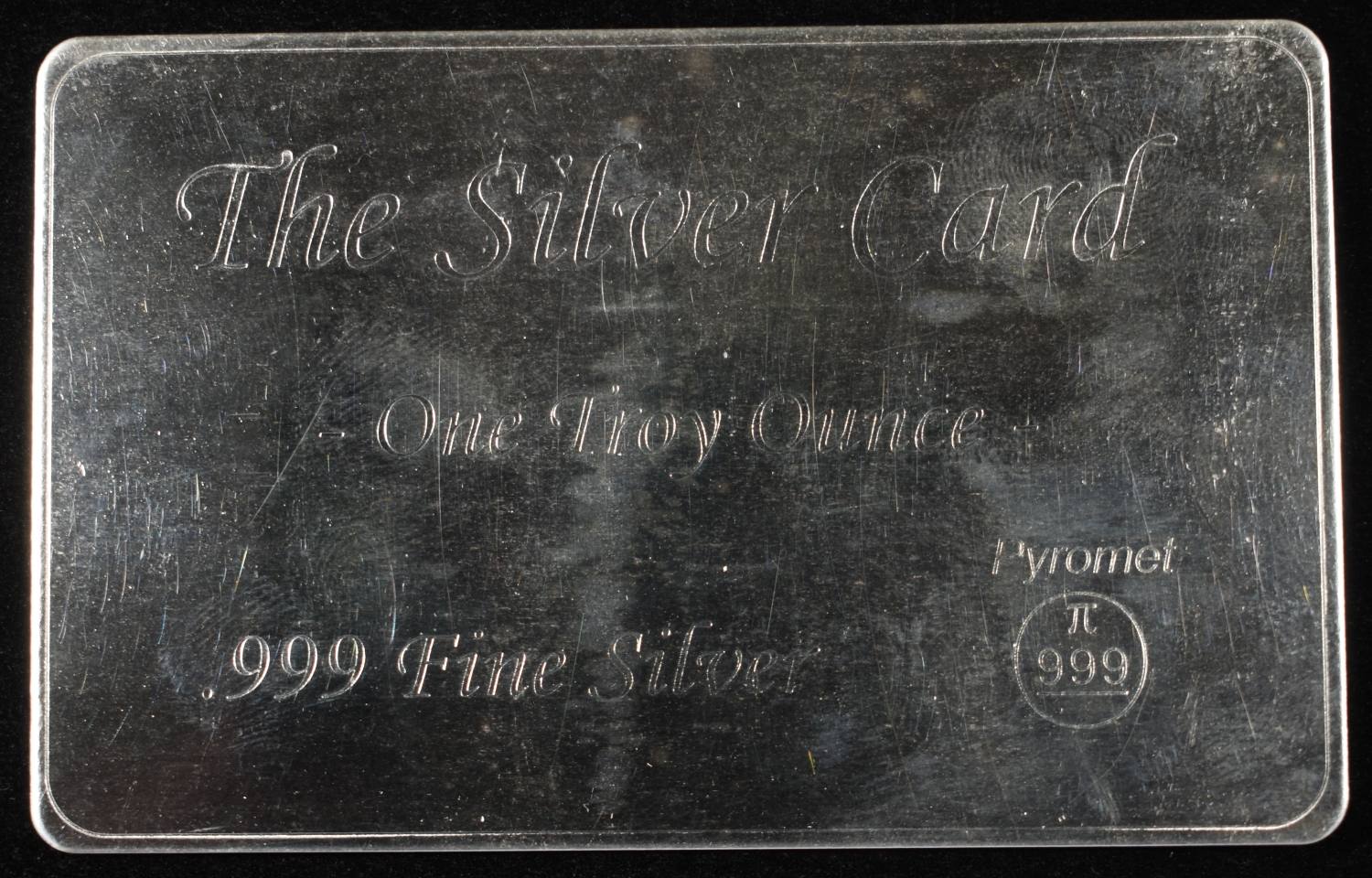 1 OZ 0.999 SILVER CARD