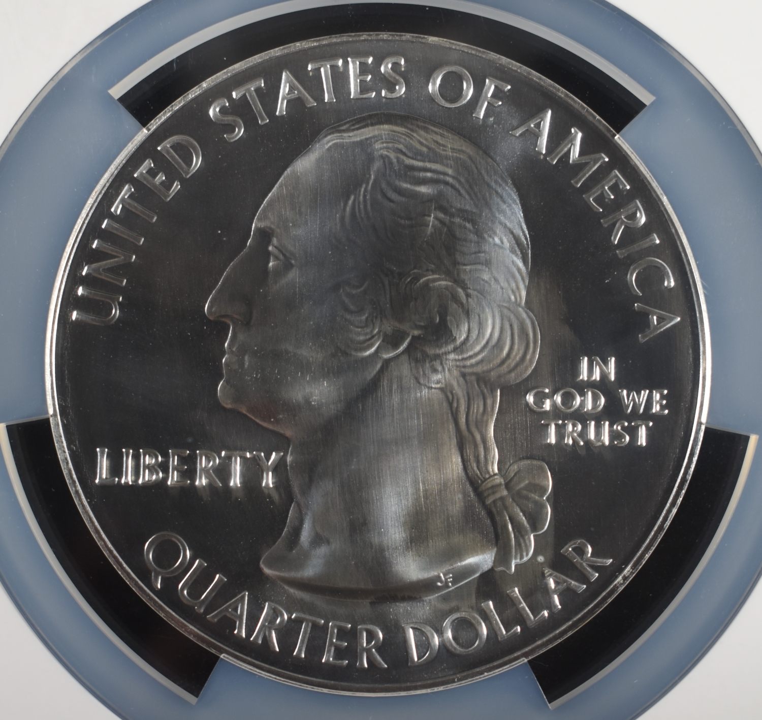 2010 5 OZ SILVER 25C YELLOWSTONE NGC GEM UNC