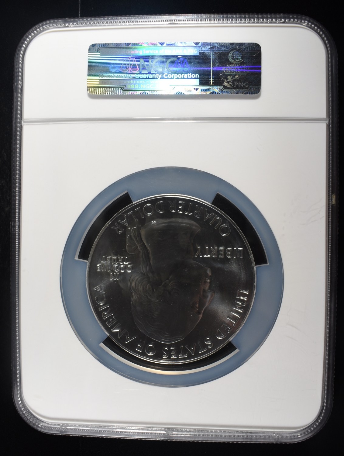 2010 5 OZ SILVER 25C YELLOWSTONE NGC GEM UNC