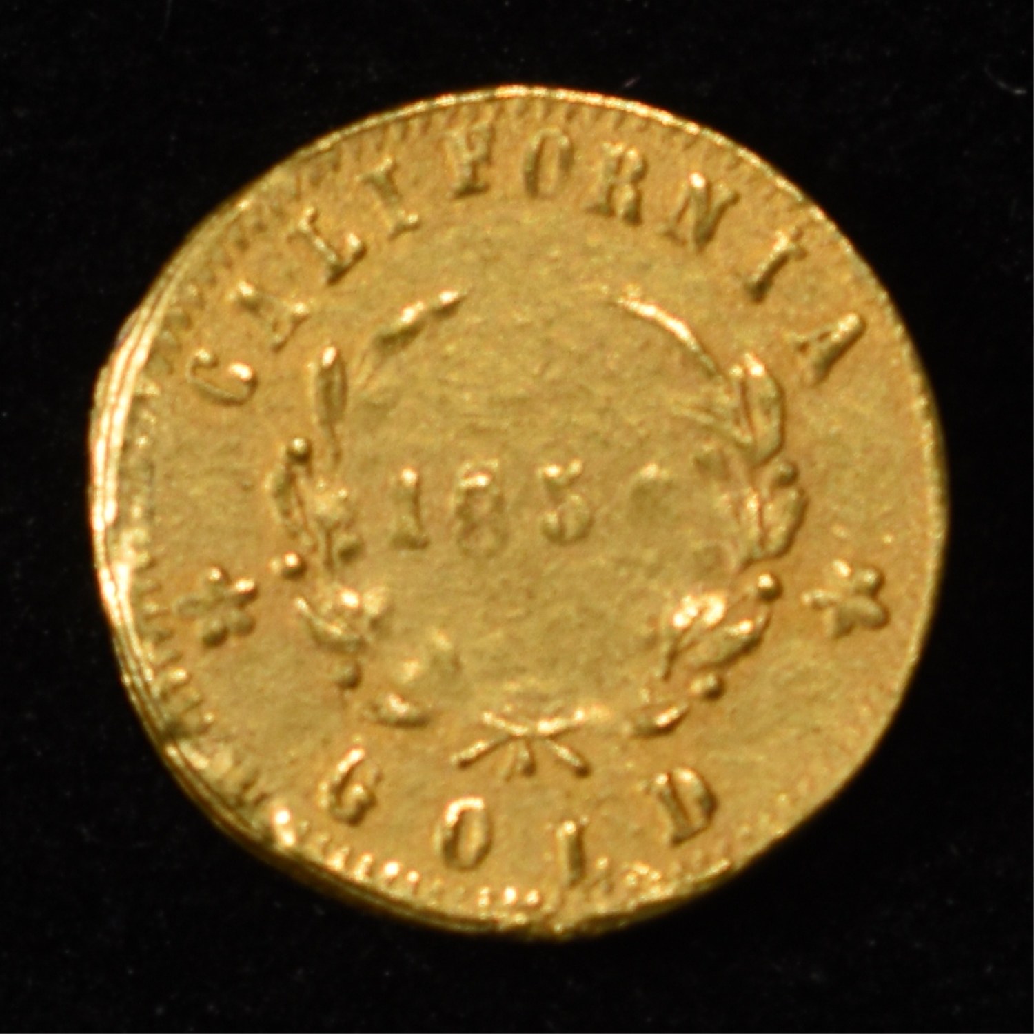 1853 CALIFORNIA 1/4TH GOLD