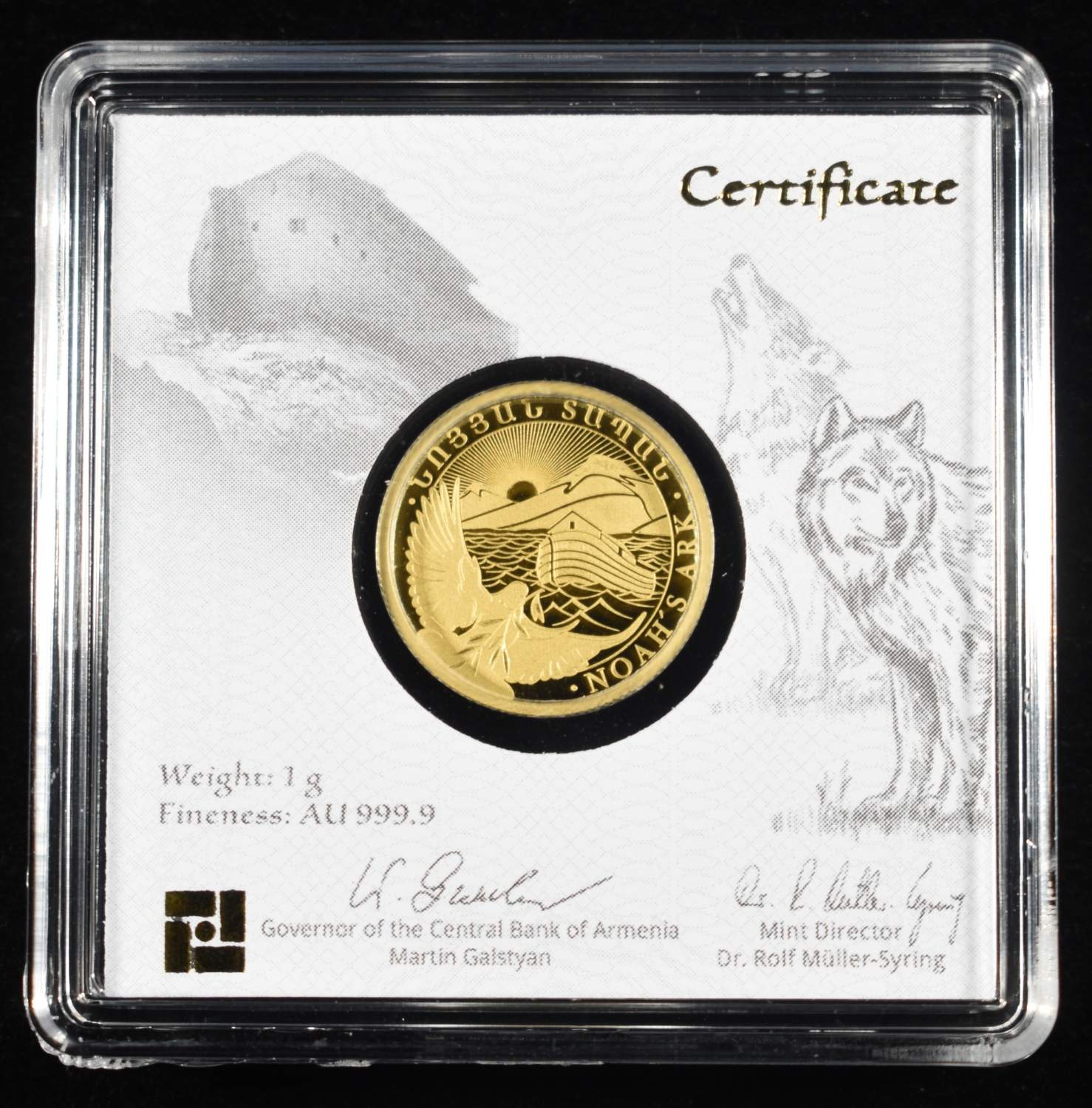 2026 ARMENIA 1 GRAM GOLD NOAH'S ARK