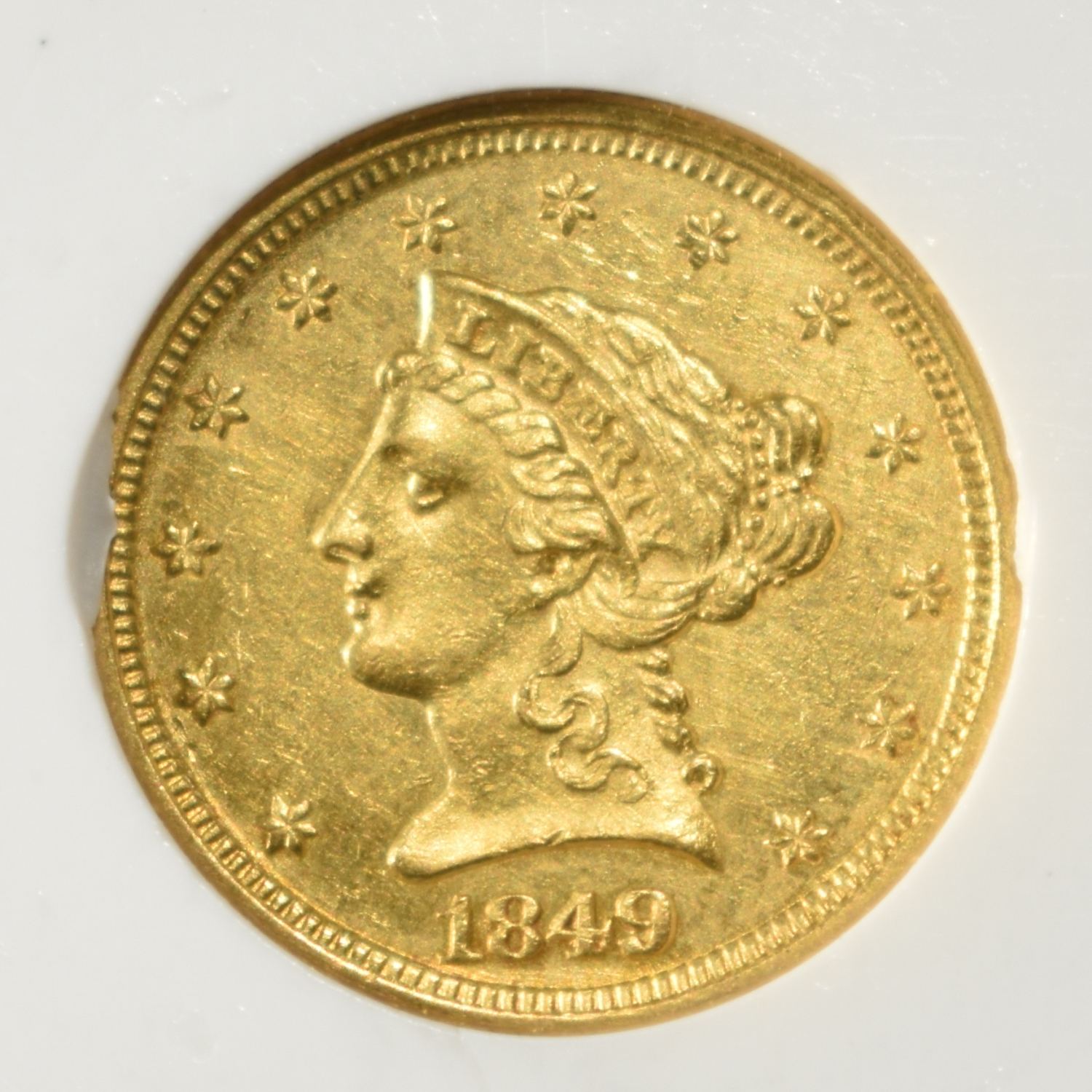 1849 $2.5 LIBERTY GOLD PCI BU