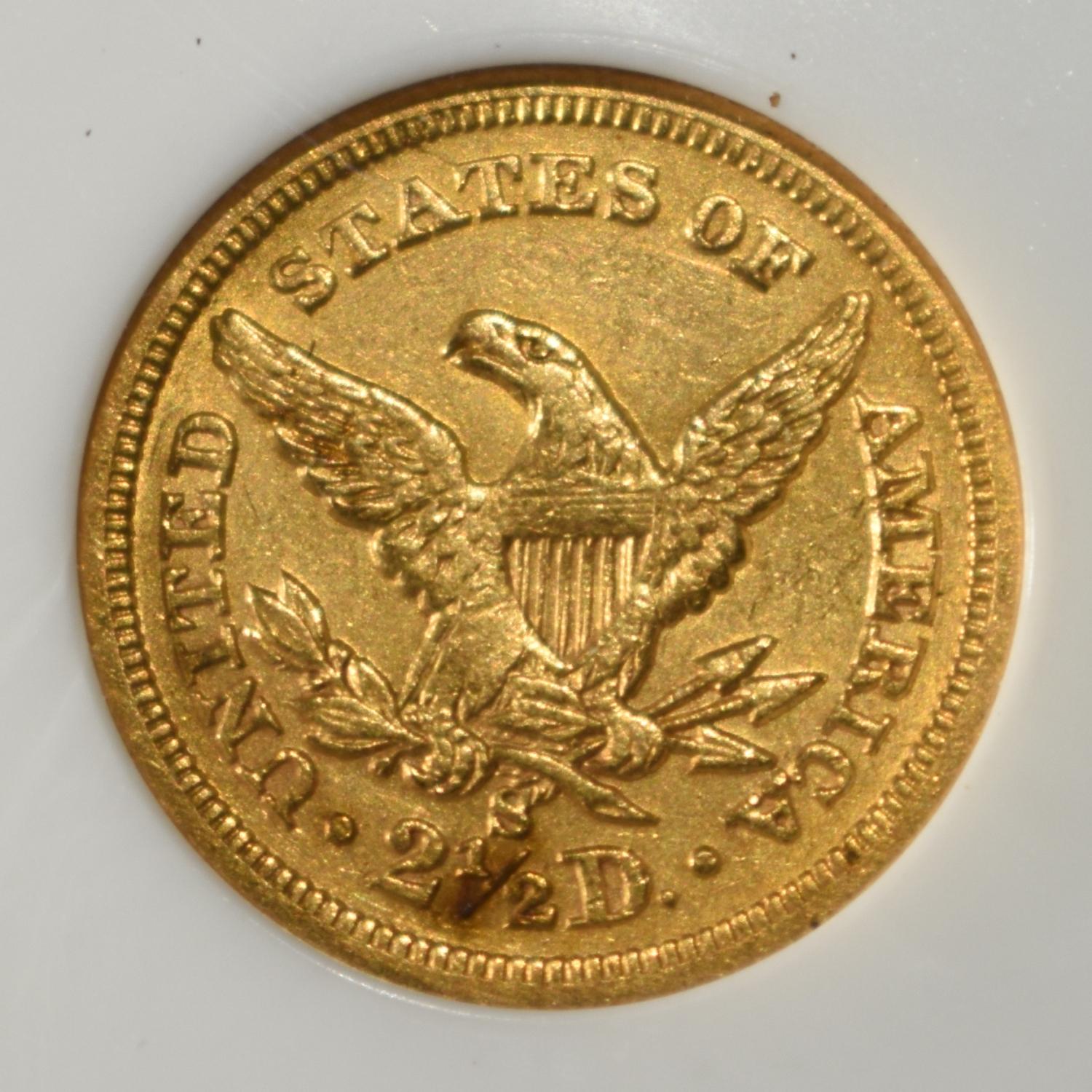 1872-S $2.5 LIBERTY GOLD PCI BU