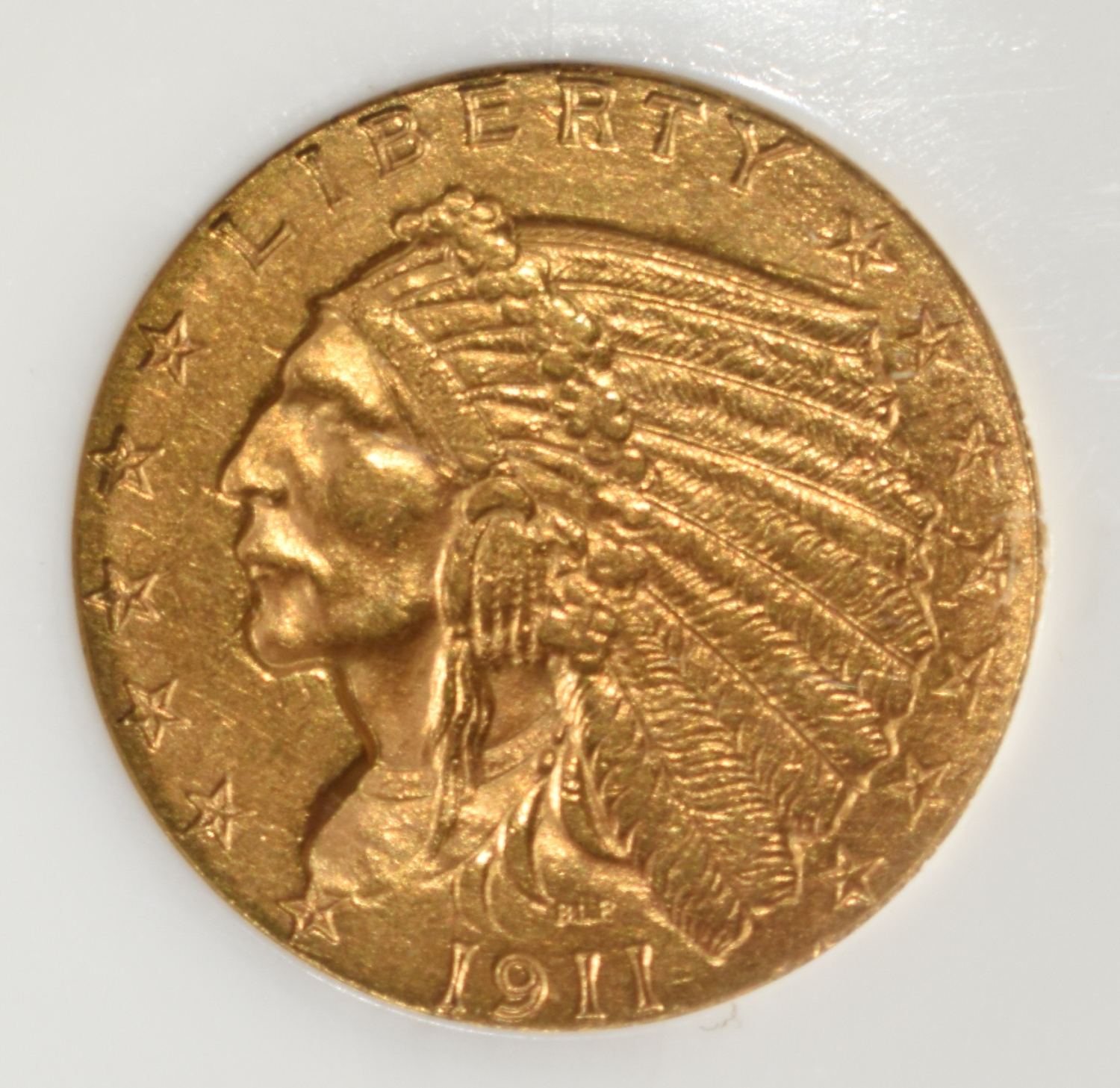 1911-D $2.5 INDIAN GOLD CH BU