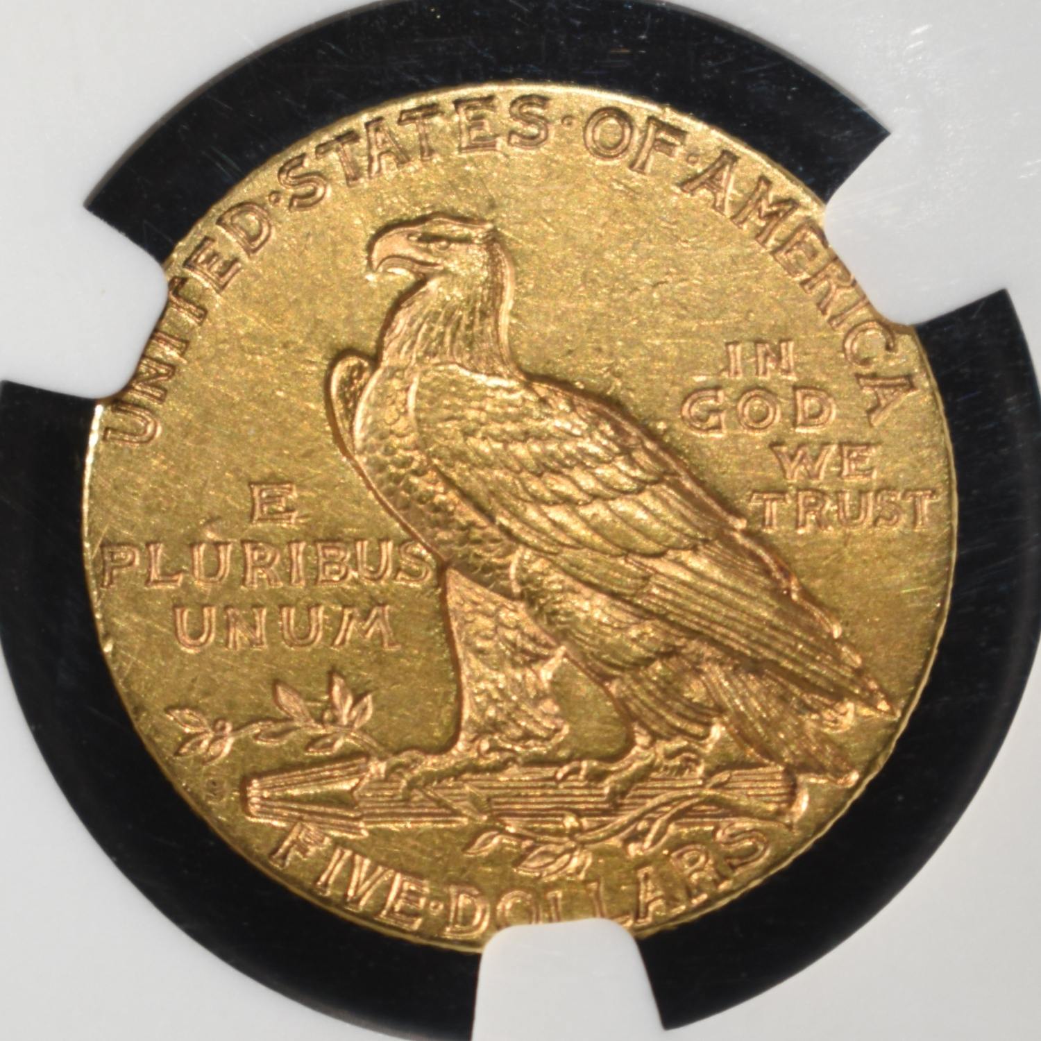 1909-S $5 GOLD INDIAN NGC AU-58