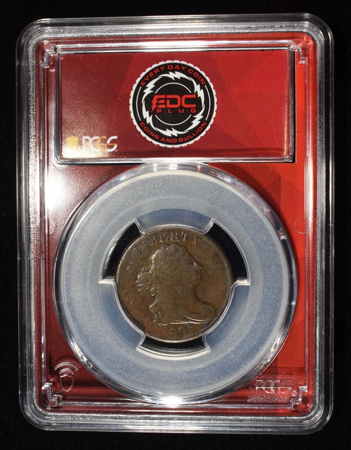 1807 1/2 CENT PCGS VG-10