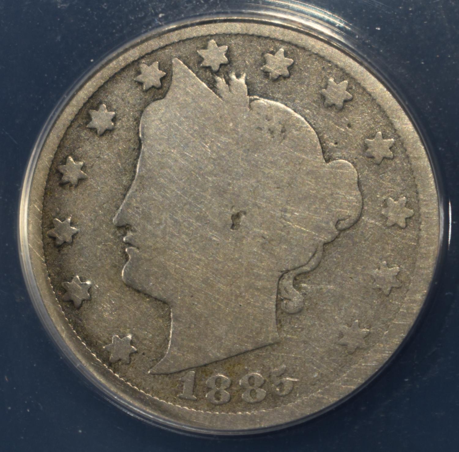 1885 "V" NICKEL AG 3 ANACS