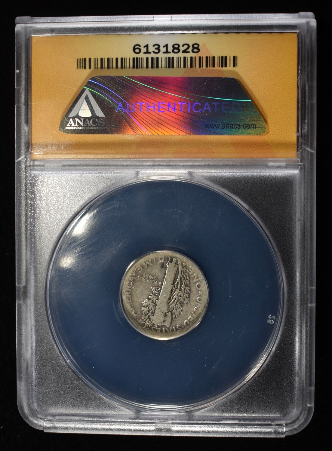 1916-D MERCURY DIME AG 3 DETAILS DAMAGED ANACS