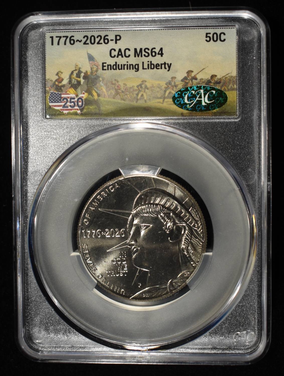 1776-2026-P ENDURING LIBERTY 50C CAC MS-64