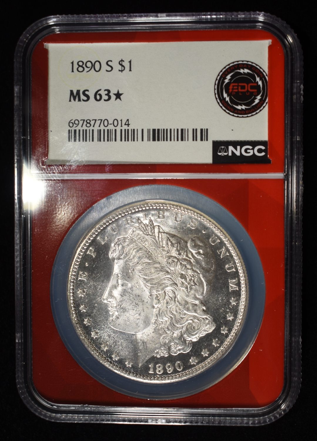 1890-S MORGAN DOLLAR NGC MS-63* LOOKS PROOF LIKE