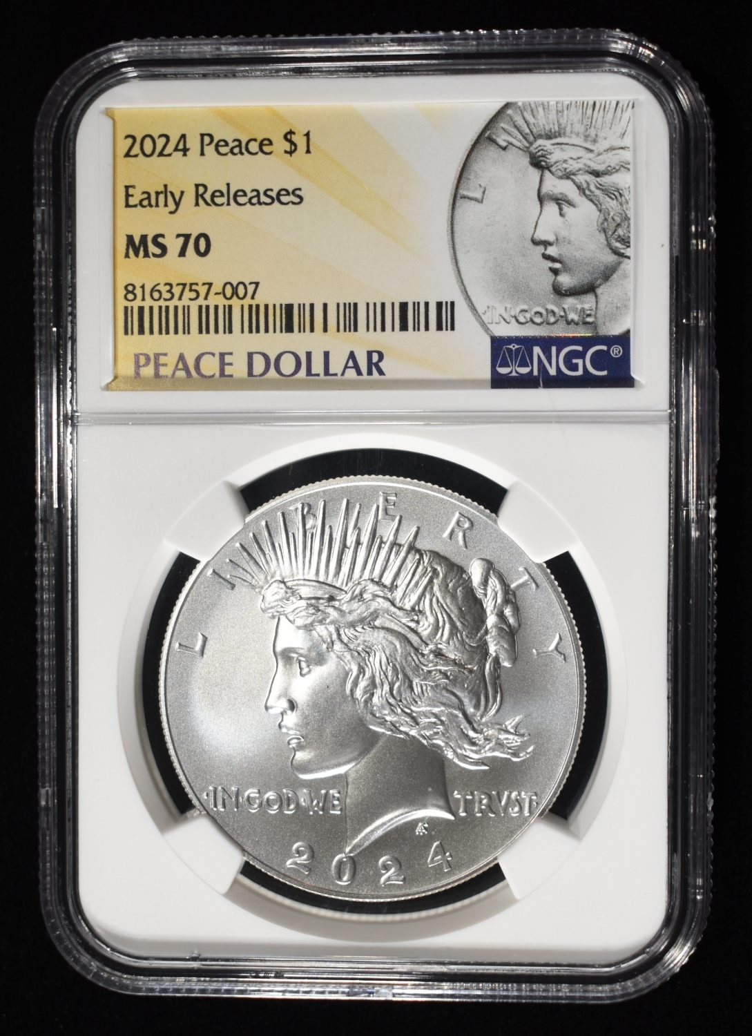 2024 PEACE DOLLAR NGC MS70 EARLY RELEASES