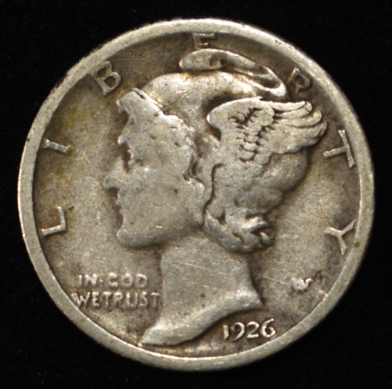 1926-S MERCURY DIME VF/XF