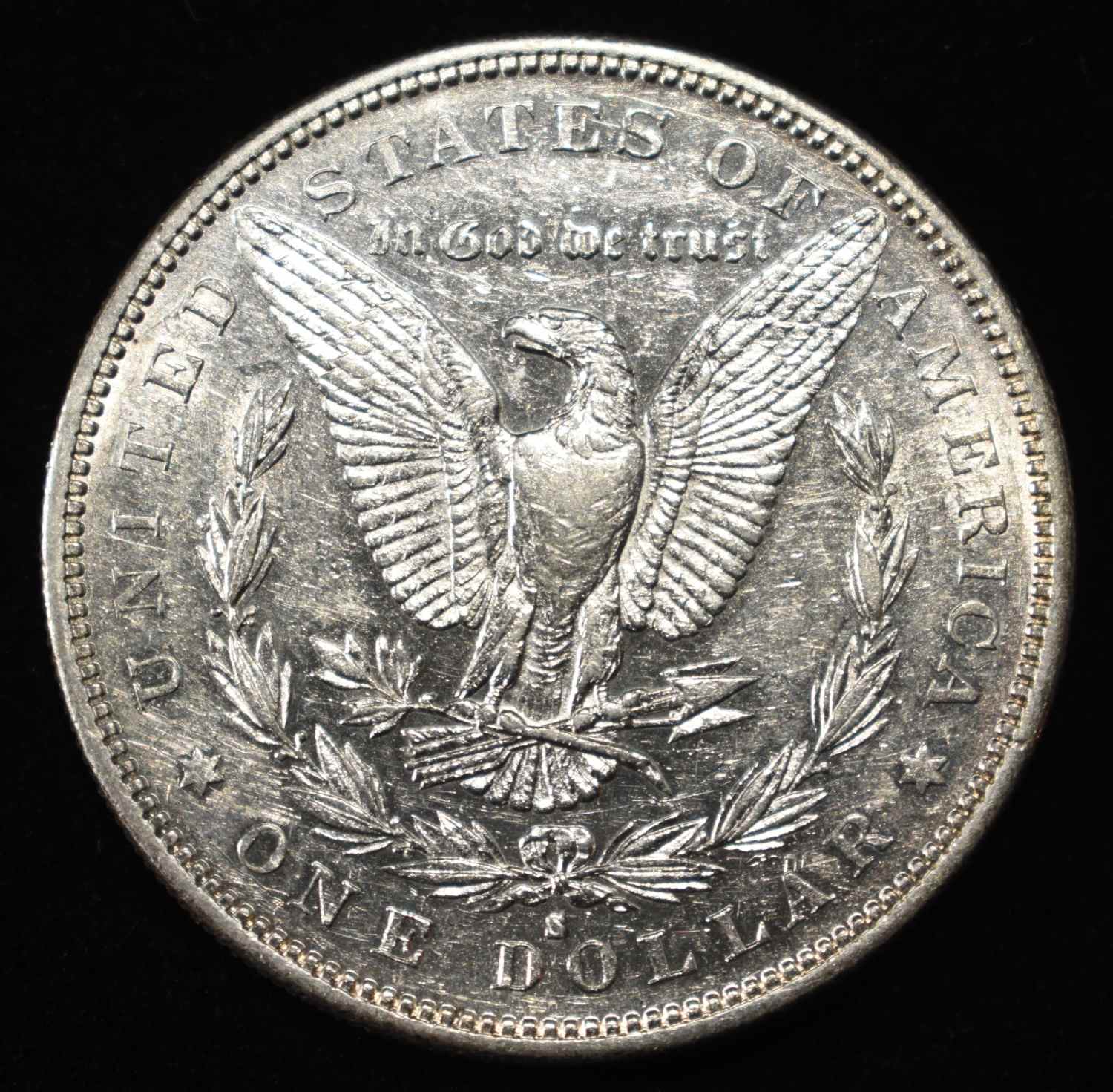 1884-S MORGAN DOLLAR CH AU