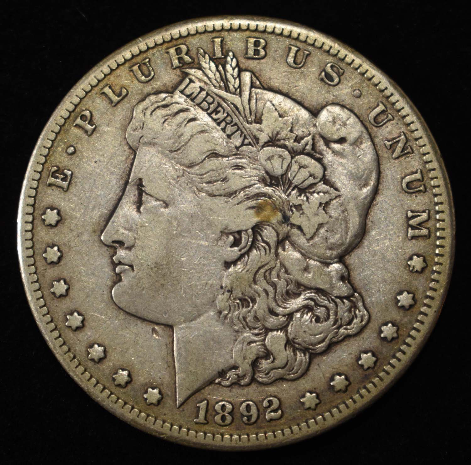 1892-CC MORGAN DOLLAR XF