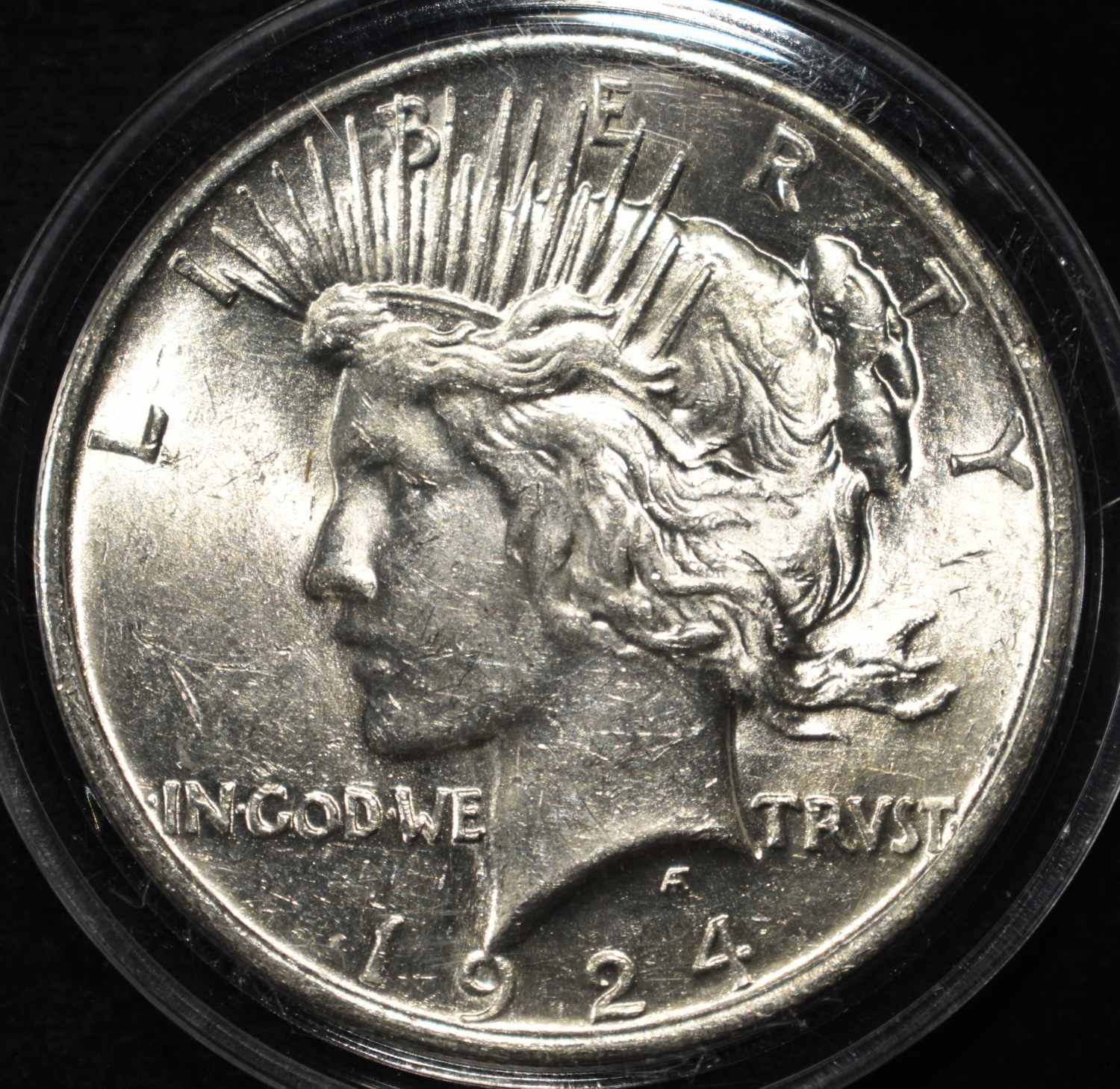 1924 PEACE DOLLAR BU