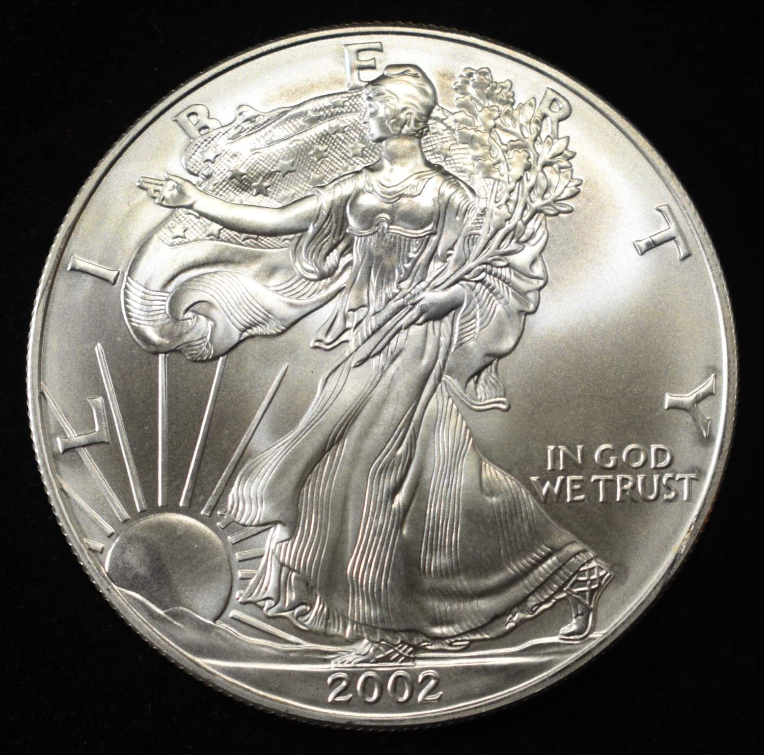 2002 AMERICAN SILVER EAGLE