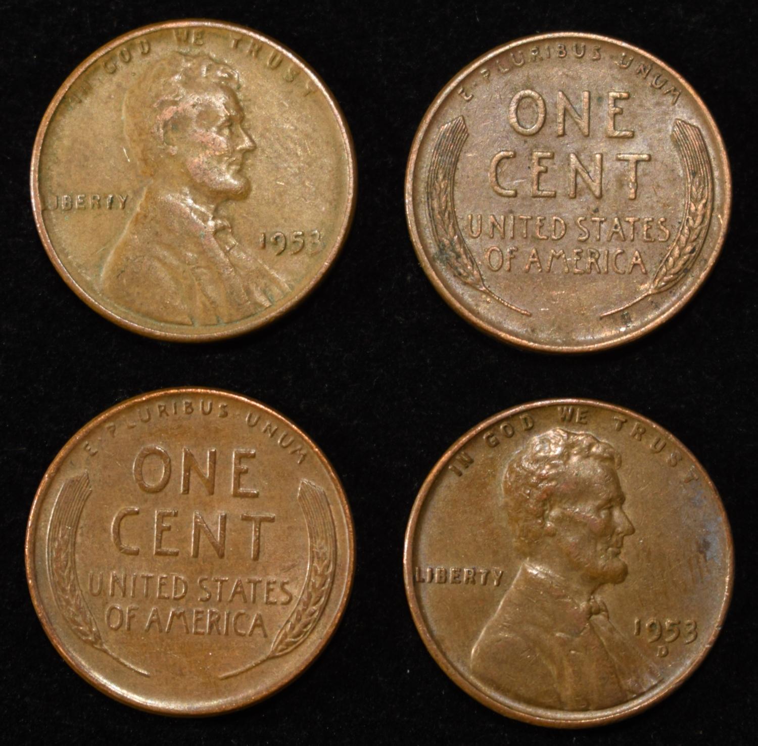 (500) 40'S & 50'S WHEAT CENTS