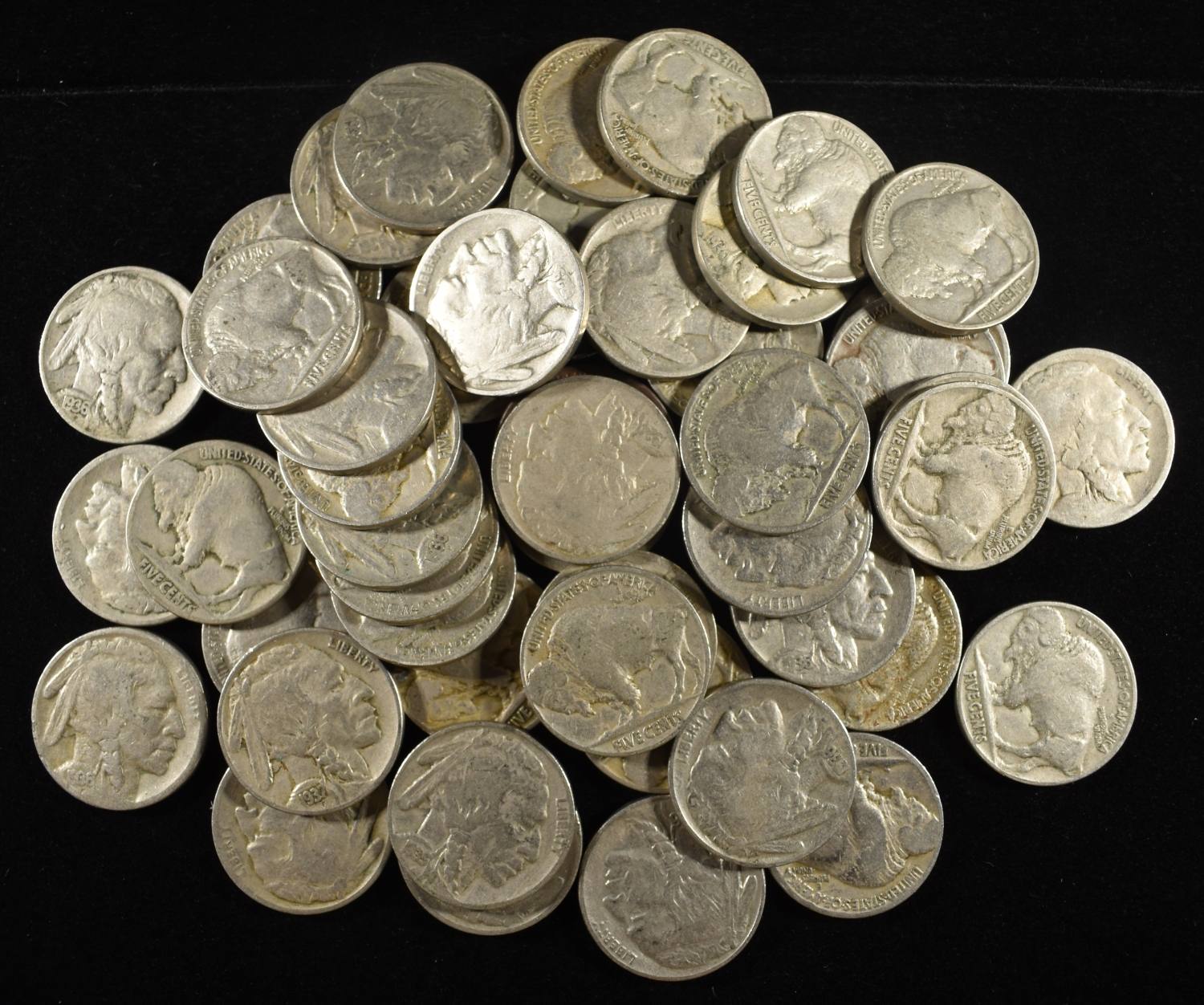 (50) BUFFALO NICKELS