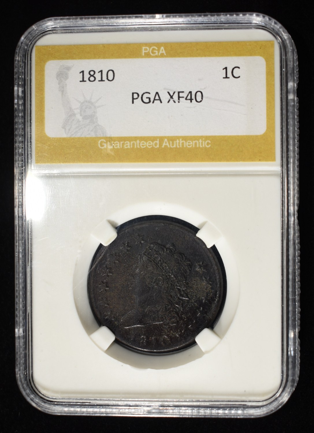 1810 CLASSIC HEAD LARGE CENT PGA XF
