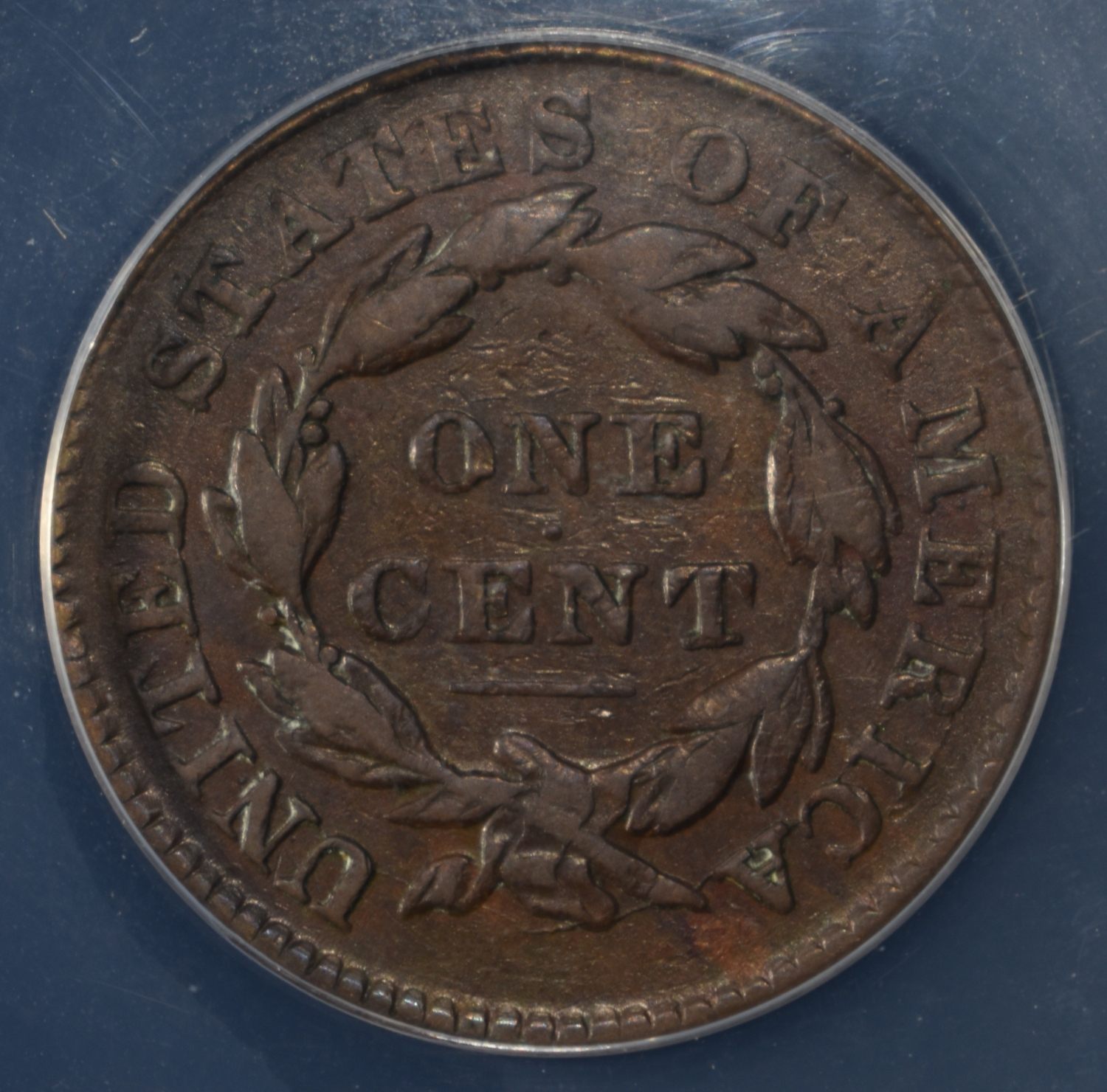 1833 CORONET HEAD LARGE CENT ANACS VF20 DETAILS