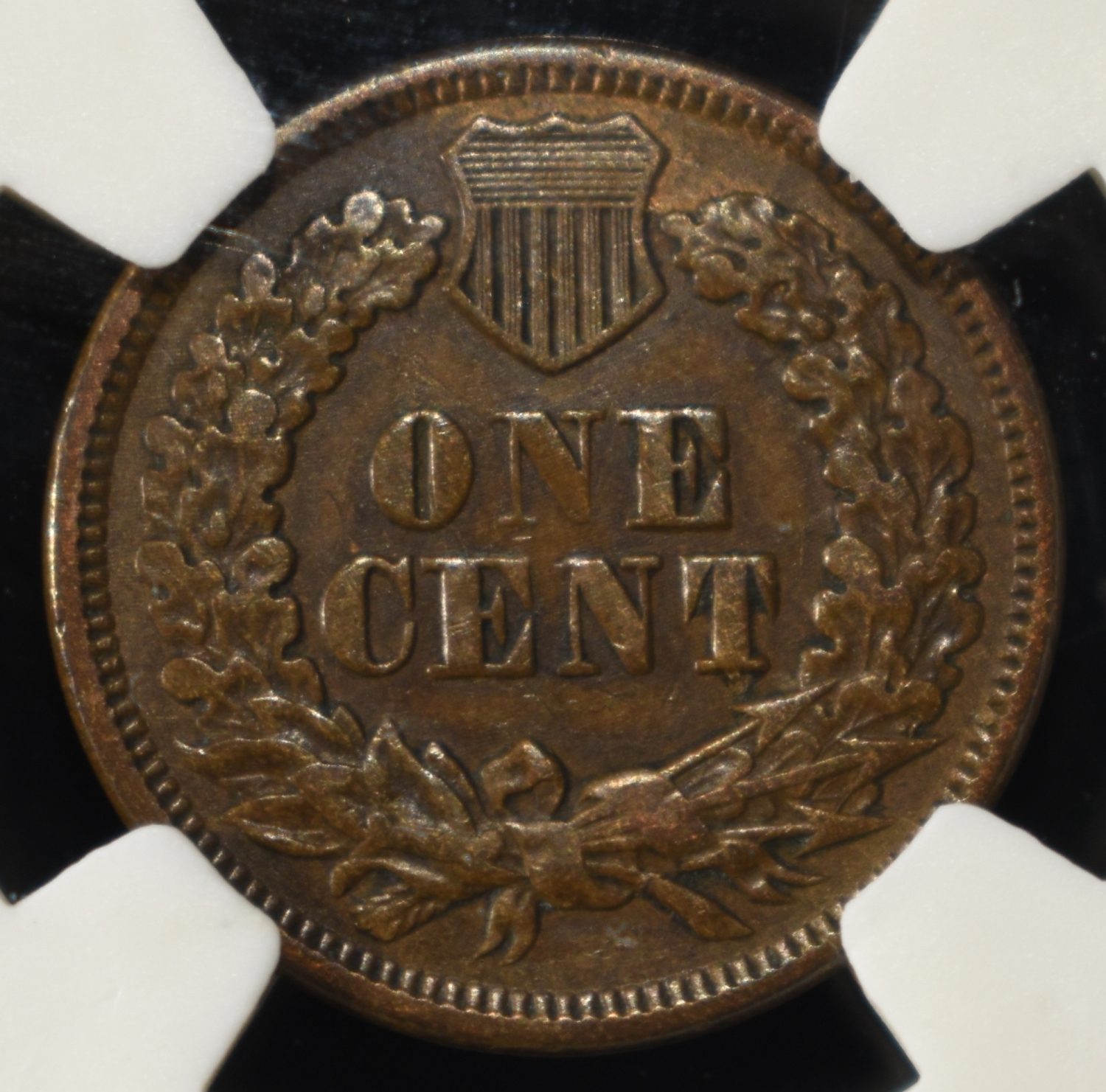 1869 INDIAN HEAD CENT PGA AU/BU