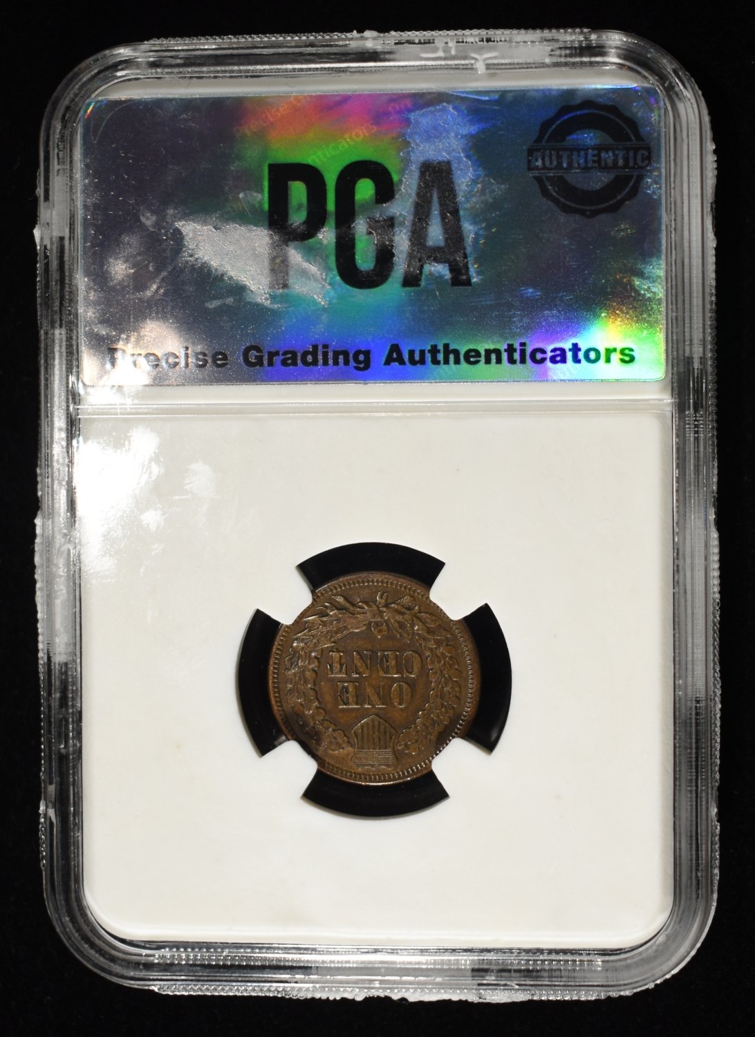 1869 INDIAN HEAD CENT PGA AU/BU