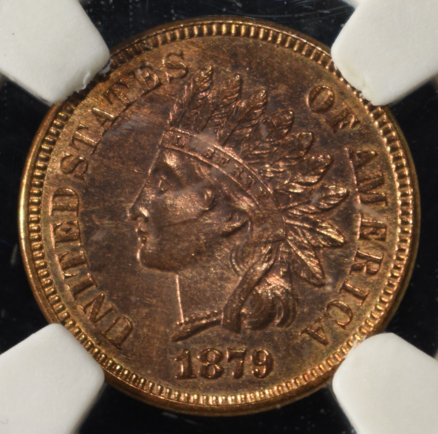 1879 INDIAN HEAD CENT PGA RB CH/GEM BU