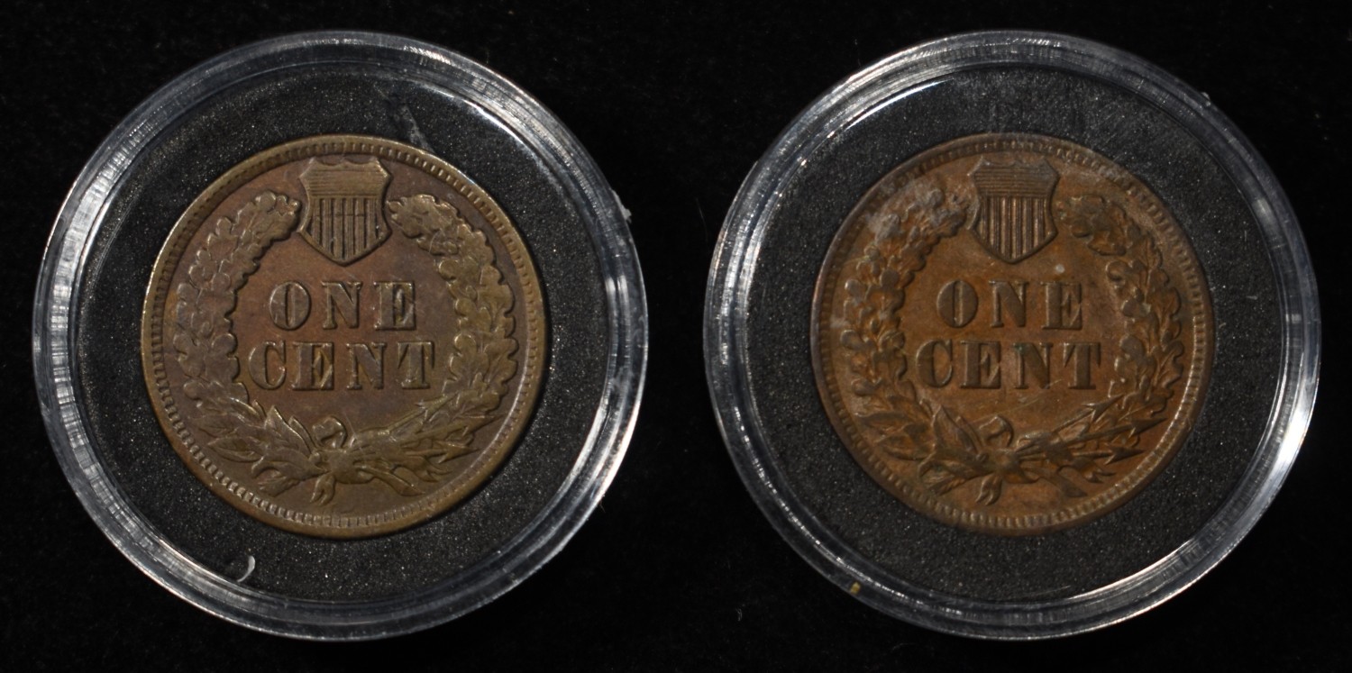 1901 & 1902 INDIAN HEAD CENTS BU-AU