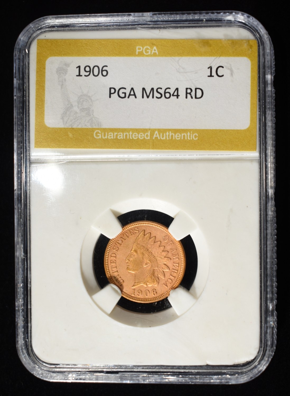 1906 INDIAN HEAD CENT PGA CH/GEM BU RD
