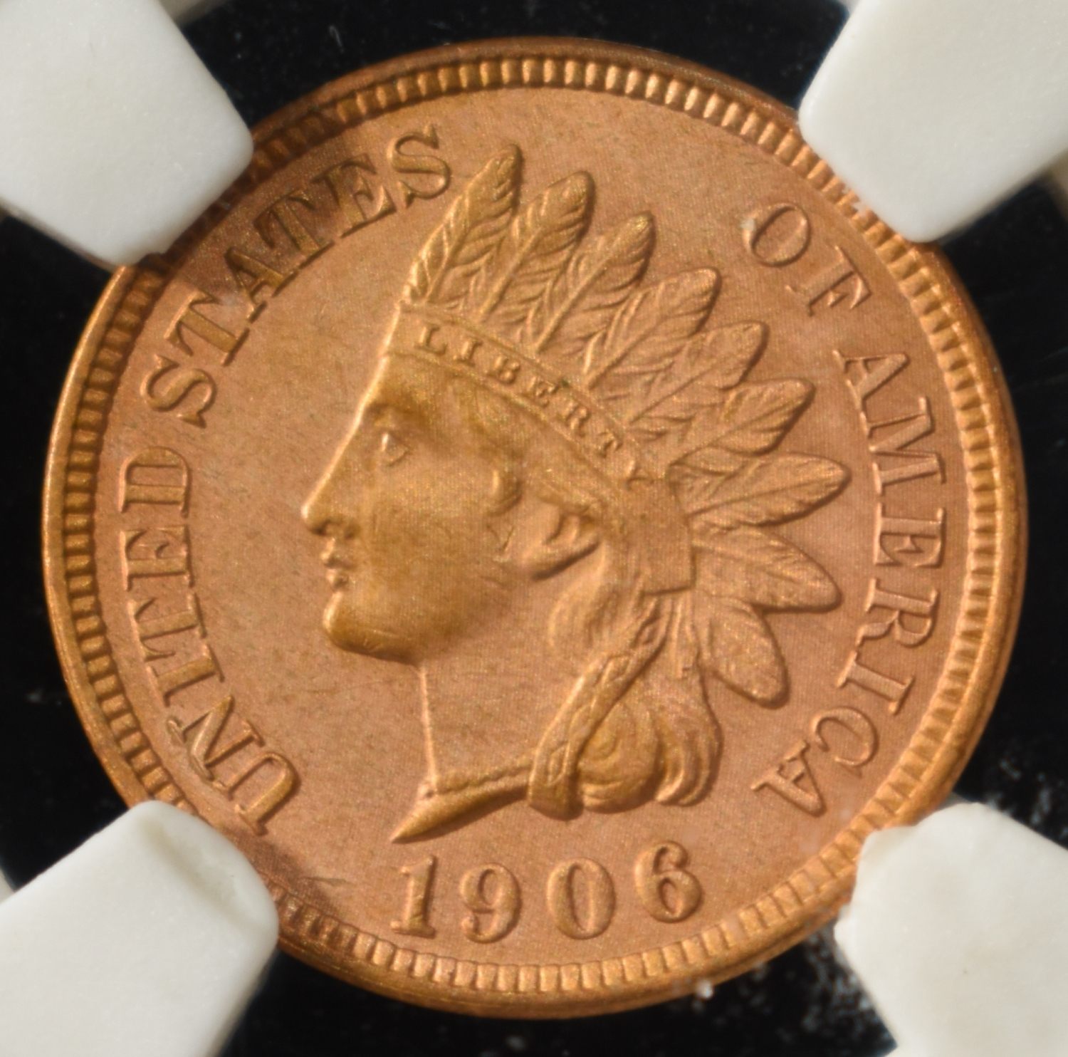 1906 INDIAN HEAD CENT PGA CH/GEM BU RD