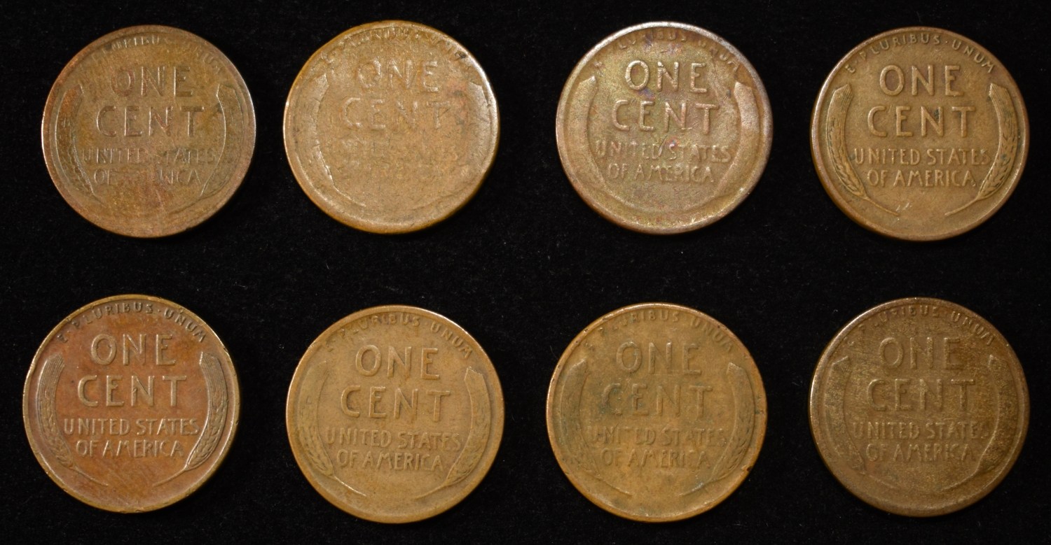 8 NICE EARLY SEMIKEY WHEAT CENTS