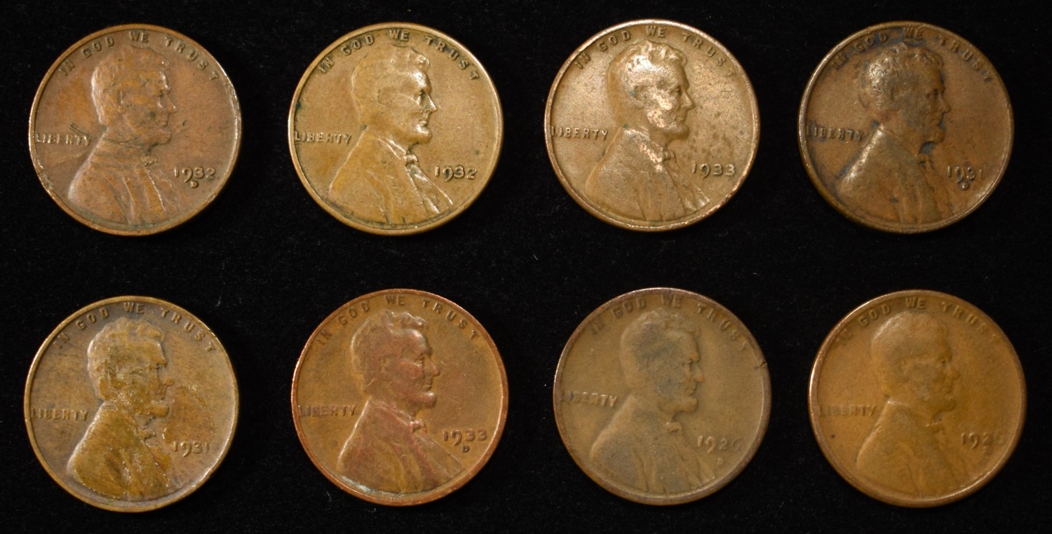 8 NICE EARLY SEMIKEY WHEAT CENTS