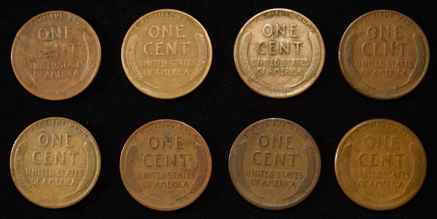 8 NICE EARLY SEMIKEY WHEAT CENTS