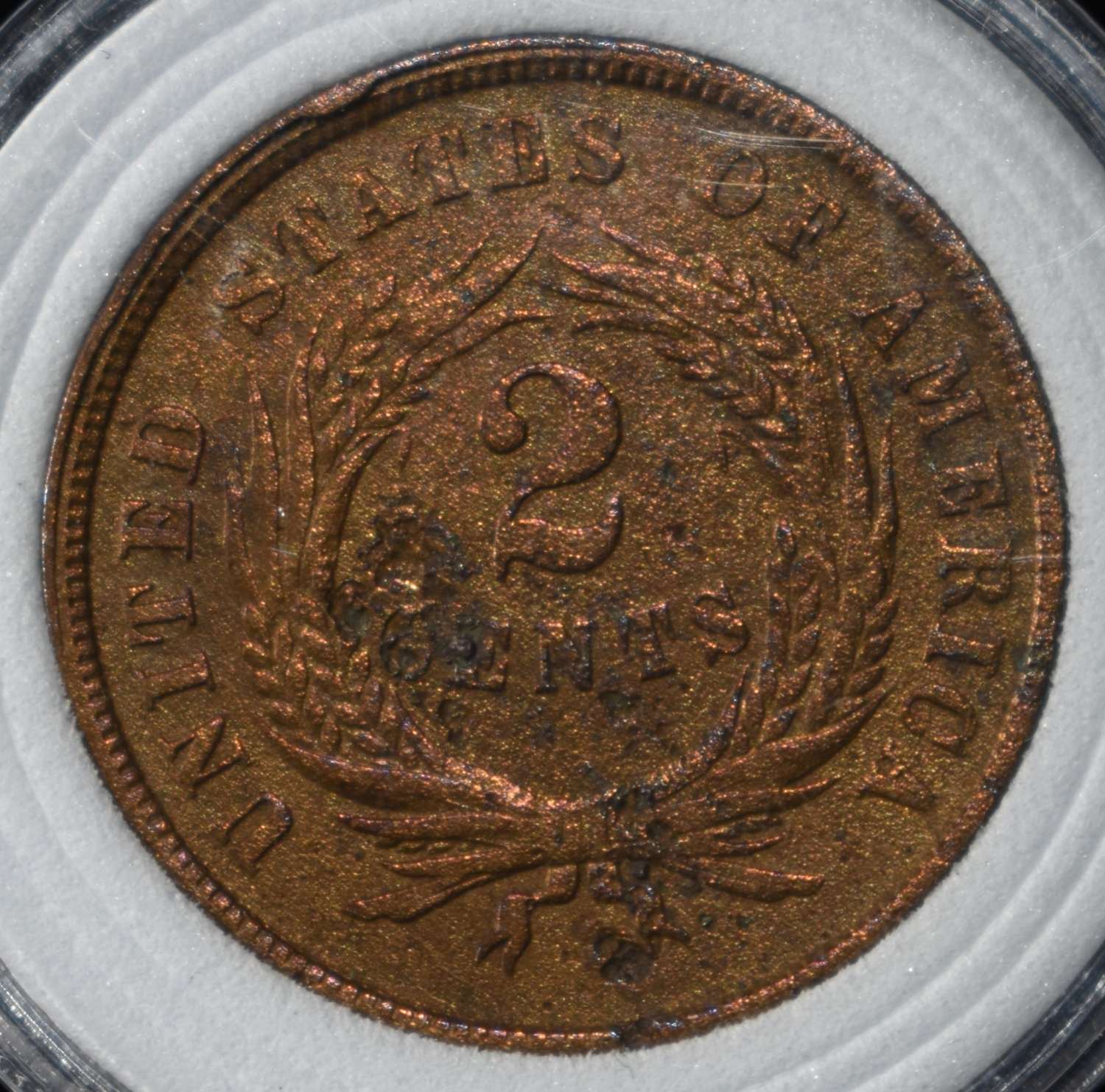 1866 TWO-CENT PIECE XF/AU