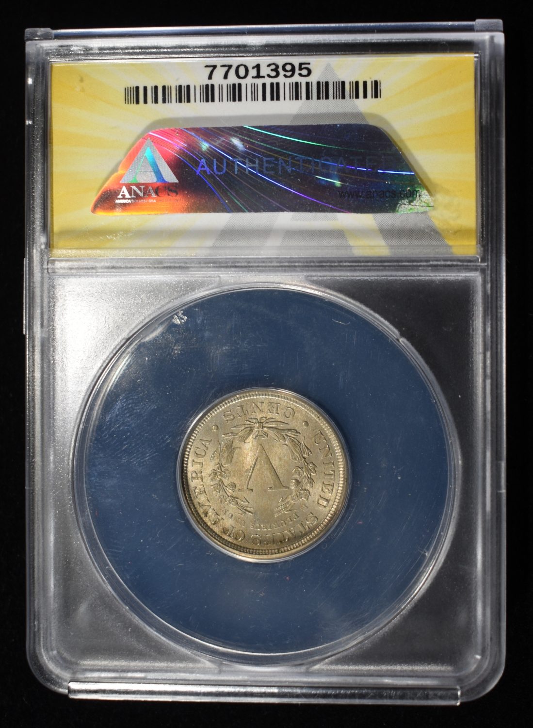 1889 'V' NICKEL ANACS MS64